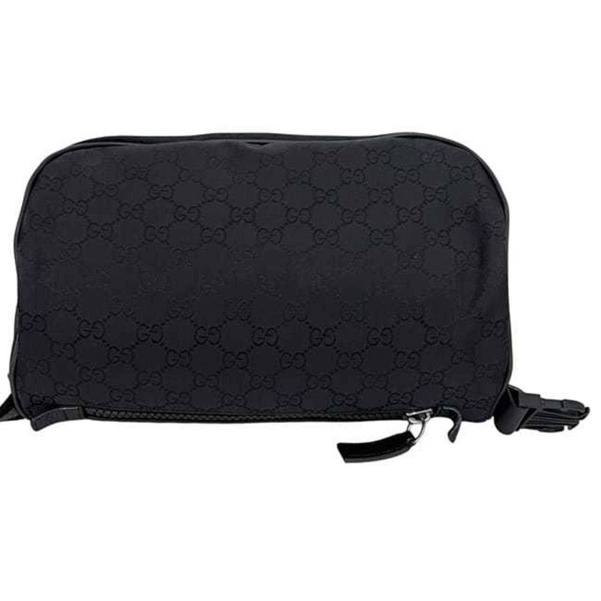 Gucci Gucci Body Bag ec-24993 Black GG Nylon 449182 727620 GUCCI Crossbody Belt for Men and Women Size ONE SIZE - 6 Thumbnail