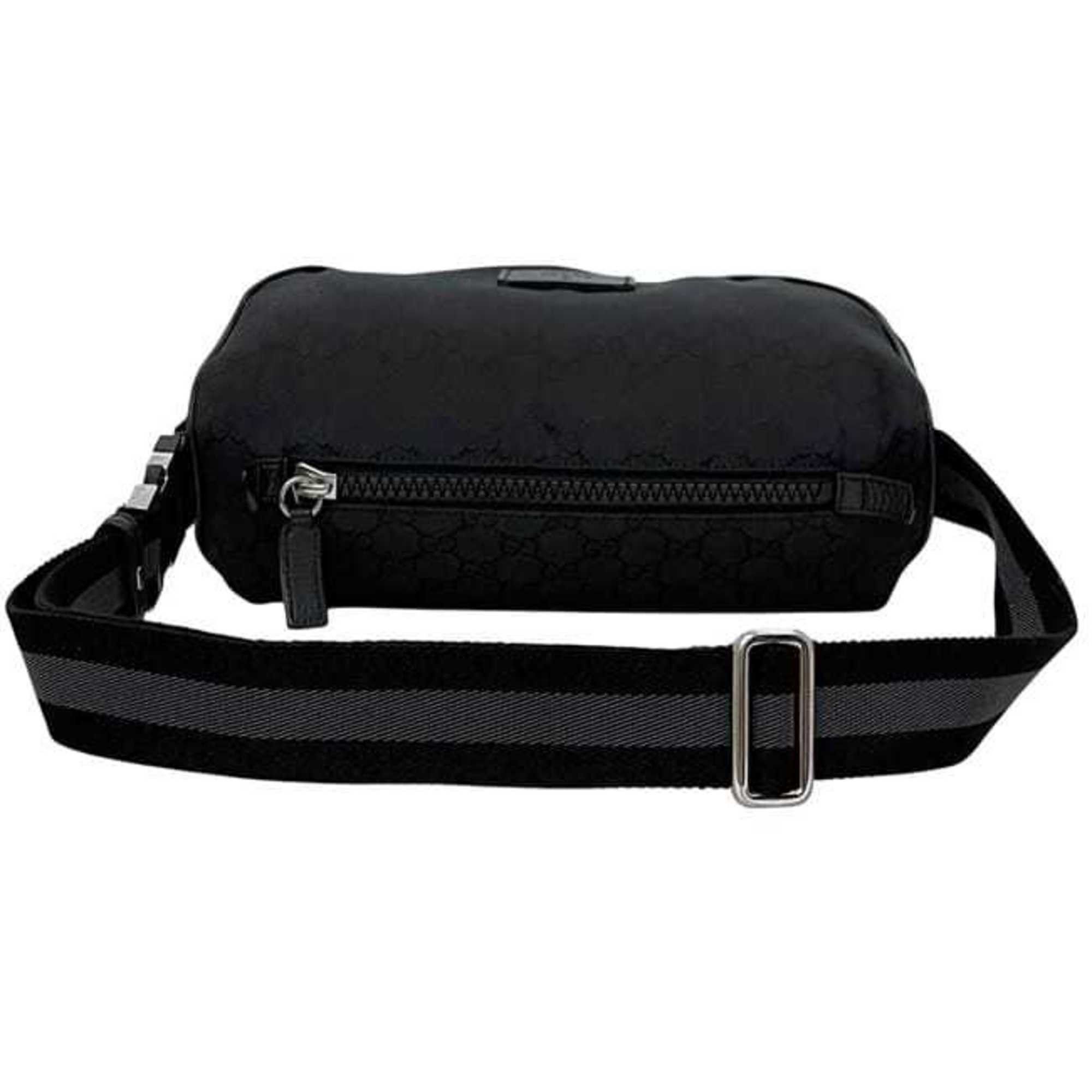 Gucci Gucci Body Bag ec-24993 Black GG Nylon 449182 727620 GUCCI Crossbody Belt for Men and Women Size ONE SIZE - 4 Thumbnail