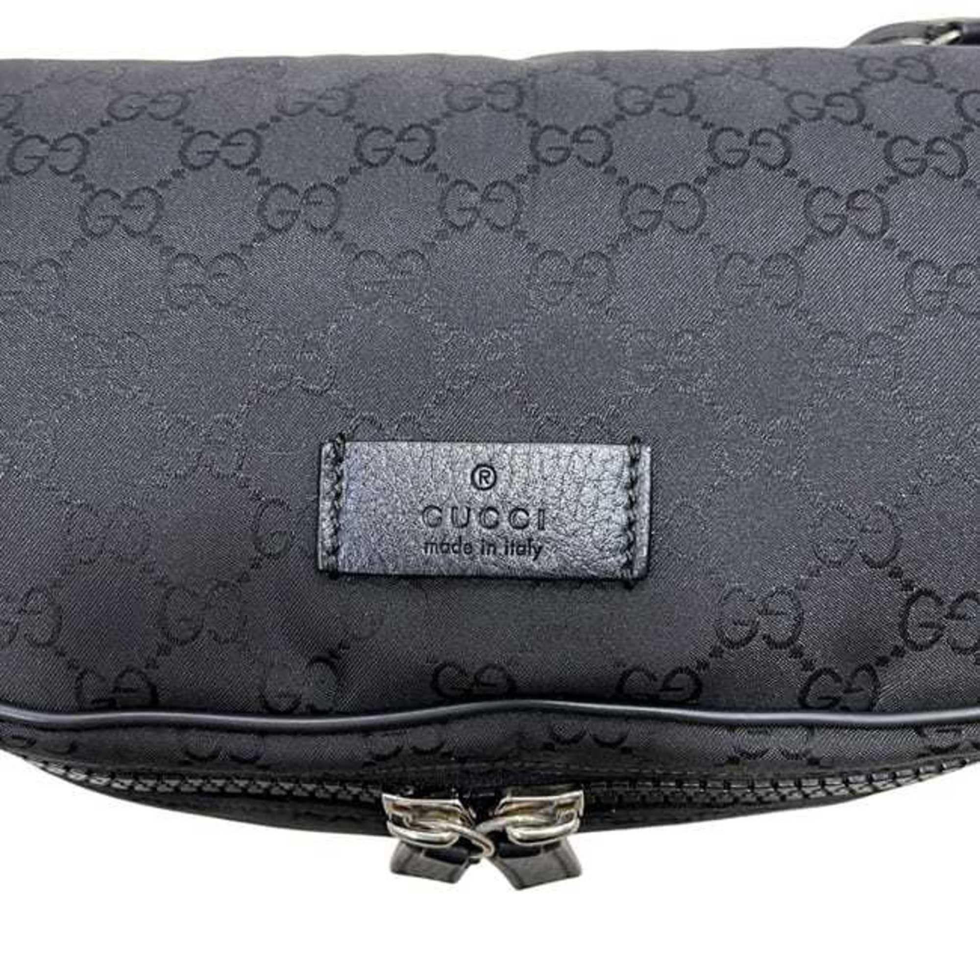 Gucci Gucci Body Bag ec-24993 Black GG Nylon 449182 727620 GUCCI Crossbody Belt for Men and Women Size ONE SIZE - 9 Thumbnail
