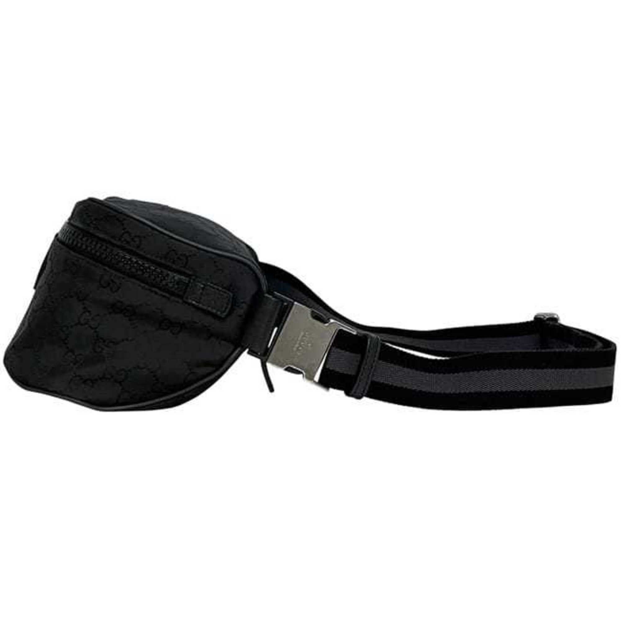 Gucci Gucci Body Bag ec-24993 Black GG Nylon 449182 727620 GUCCI Crossbody Belt for Men and Women Size ONE SIZE - 3 Thumbnail