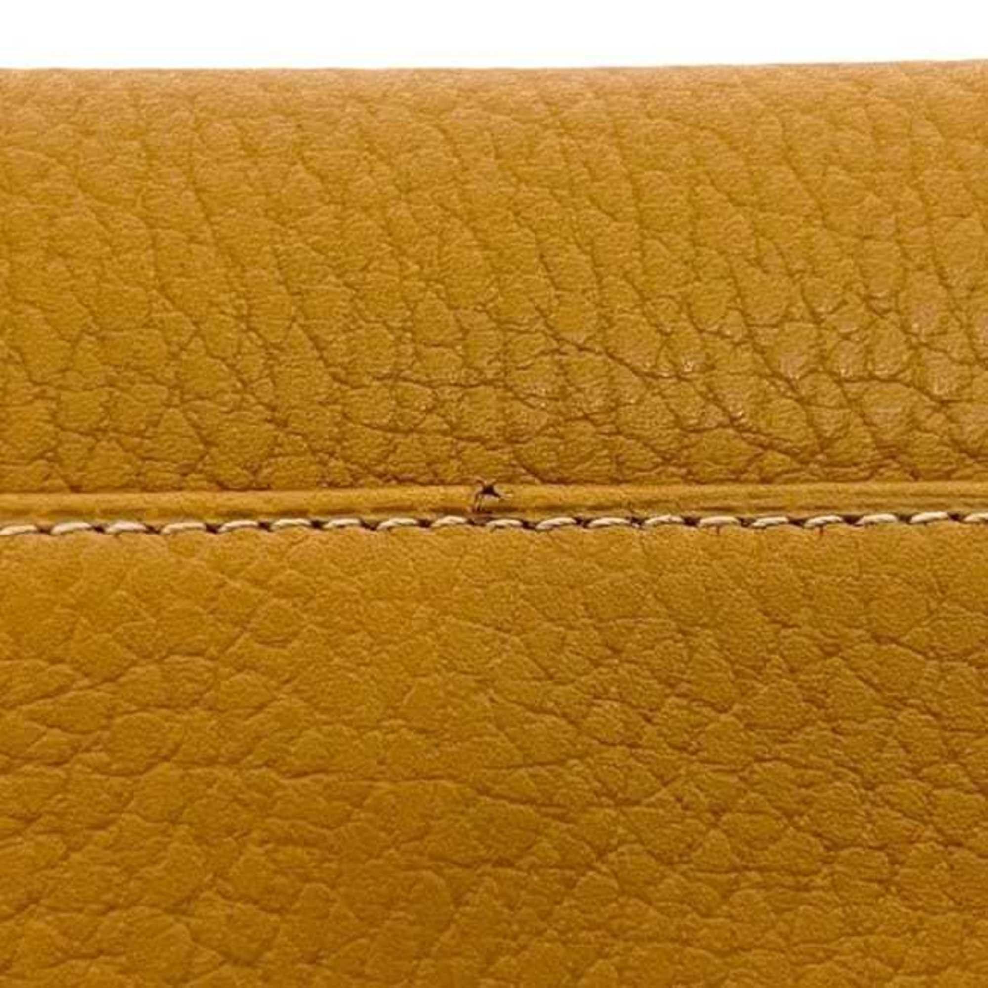 Loewe Loewe W Bifold Wallet ec-24939 Camel Brown Anagram Leather Double for Men and Women Size ONE SIZE - 11 Thumbnail
