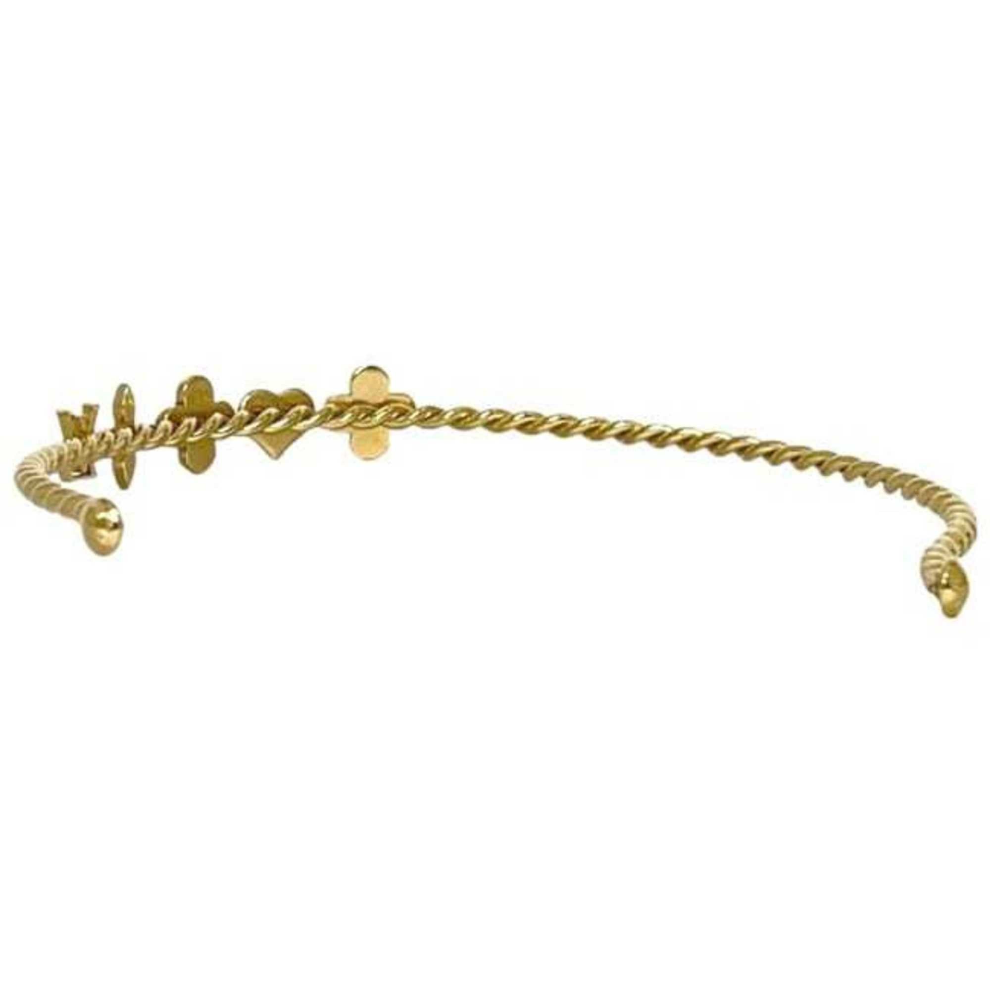 Louis Vuitton Louis Vuitton Selete Headband ec-24910 in Gold, Beige, and Red with Sweet Monogram Design M65618 GP Metal. This gold-colored hair chain features a Flower design. Women's. Size ONE SIZE - 4 Thumbnail