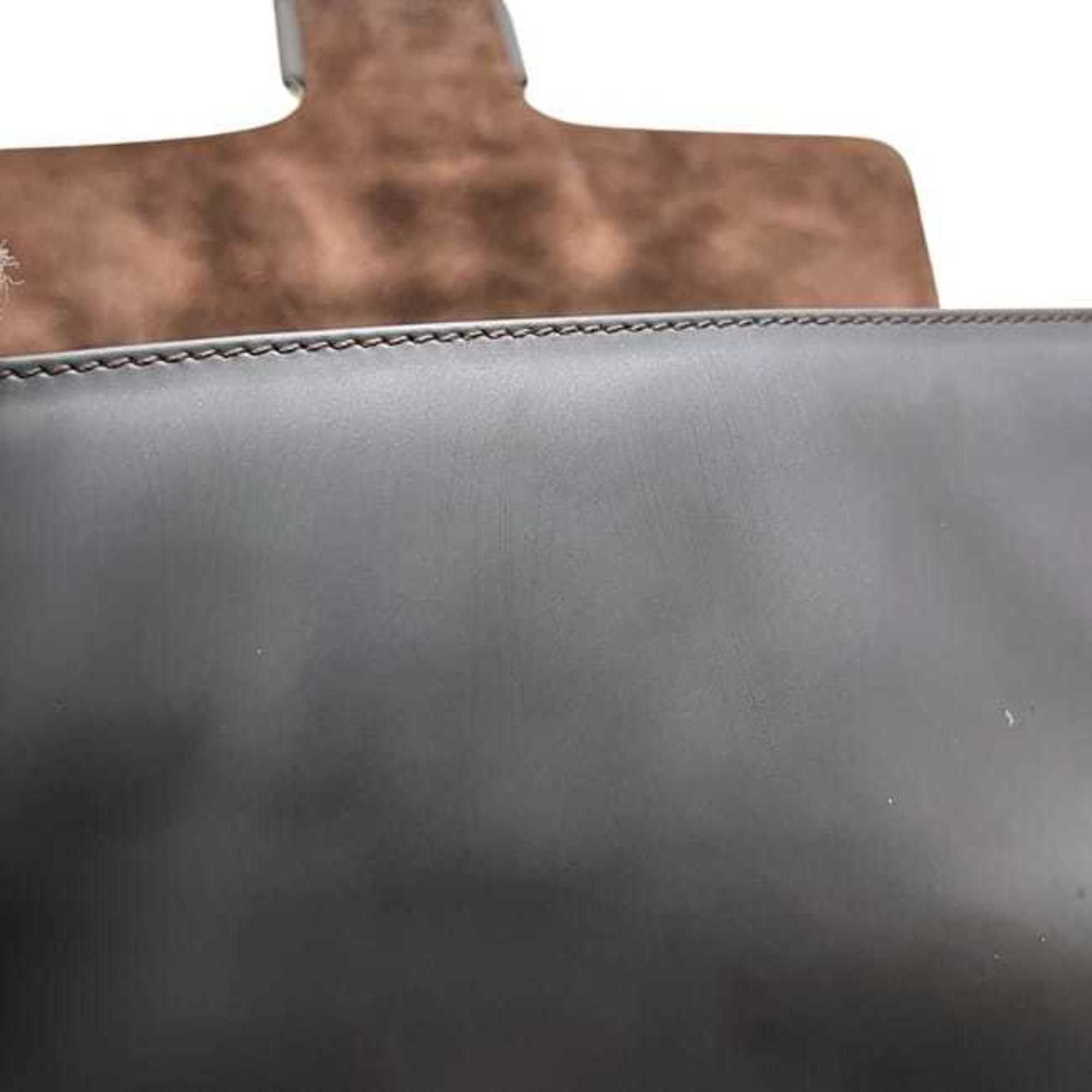 Salvatore Ferragamo Salvatore Ferragamo bag ec-24905 dark brown Vara BZ-21-7643 leather flap matte material women's Size ONE SIZE - 6 Thumbnail