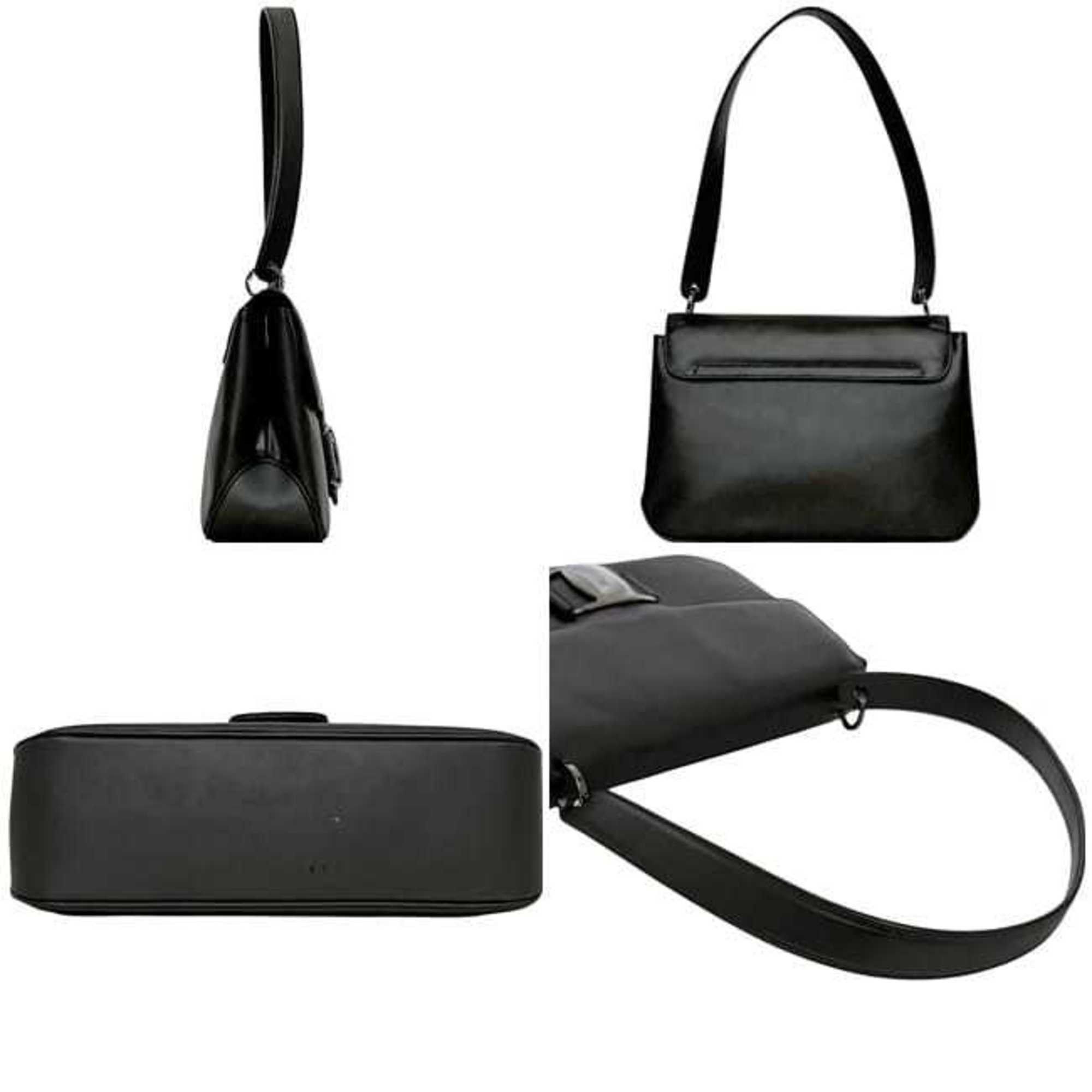 Salvatore Ferragamo Salvatore Ferragamo bag ec-24905 dark brown Vara BZ-21-7643 leather flap matte material women's Size ONE SIZE - 3 Thumbnail