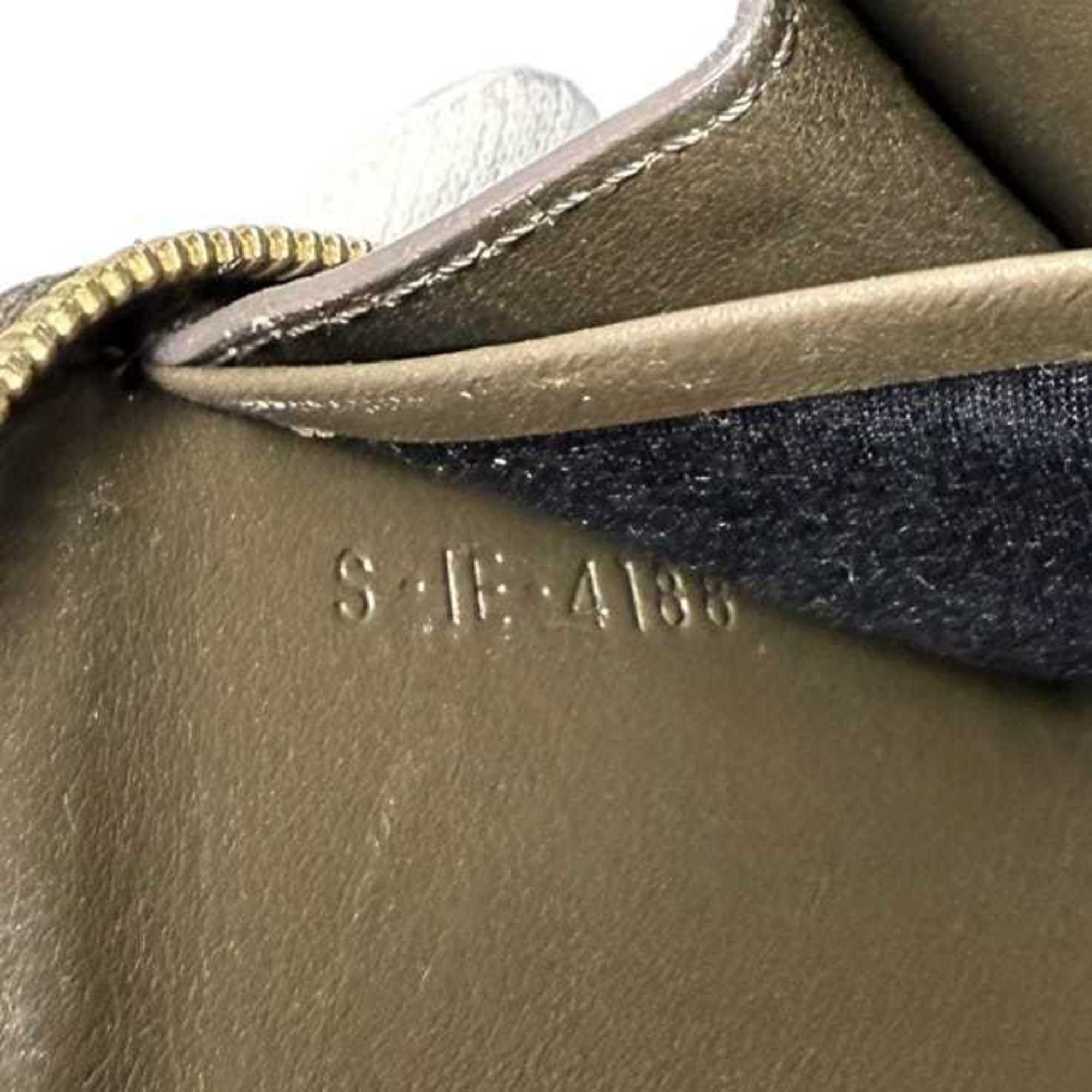 Celine Celine Coin Case ec-25087 Khaki Green Leather Purse S-IE-4188 CELINE C Dark Stitching Women's and Men's Size ONE SIZE - 6 Thumbnail