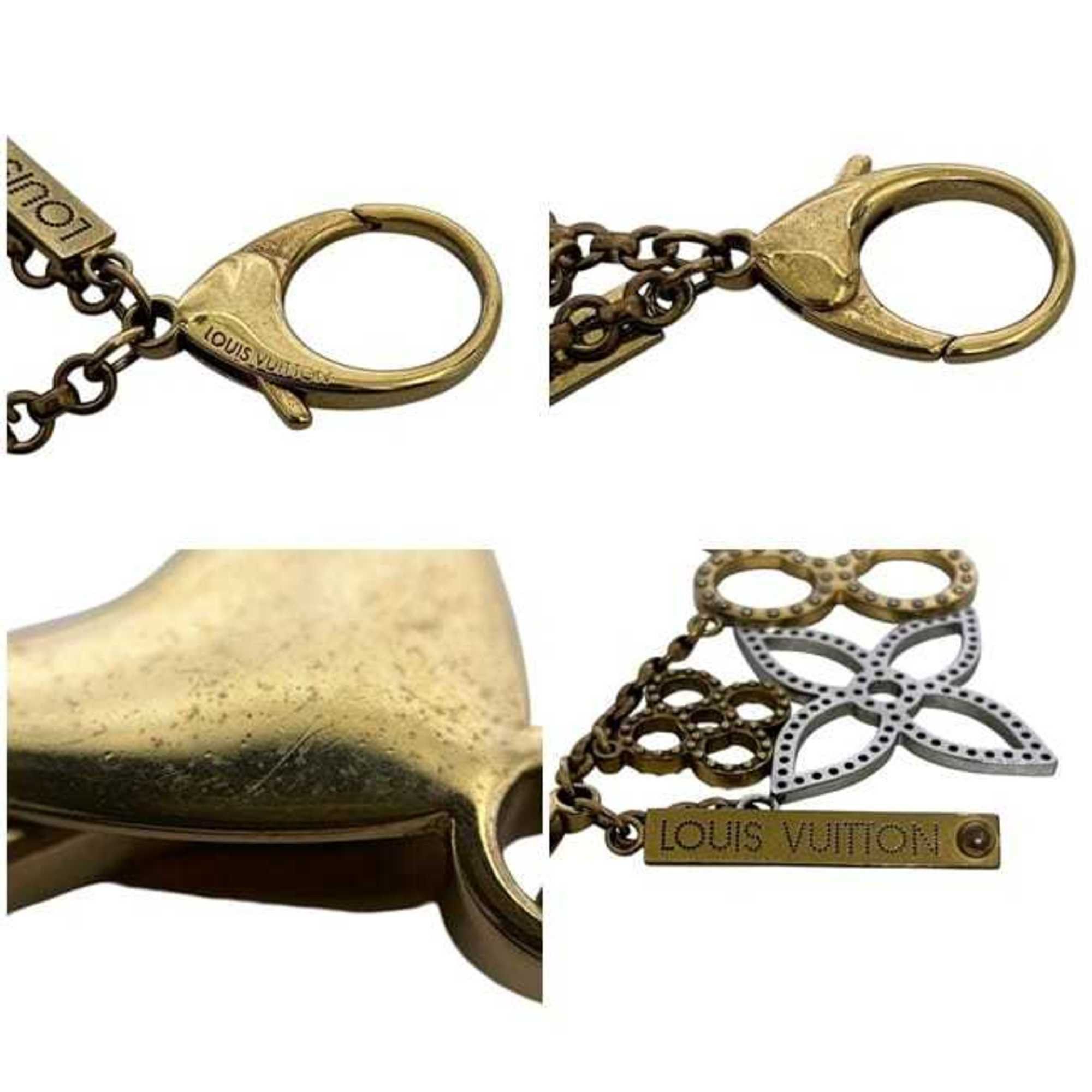 Louis Vuitton Louis Vuitton Bijoux Sac Tapage Bag Charm ec-25051 Gold and Silver M65090 Keychain Metal LOUIS VUITTON LV Monogram Flower Keyring Studs Women's Men's Flowers Size ONE SIZE - 6 Thumbnail
