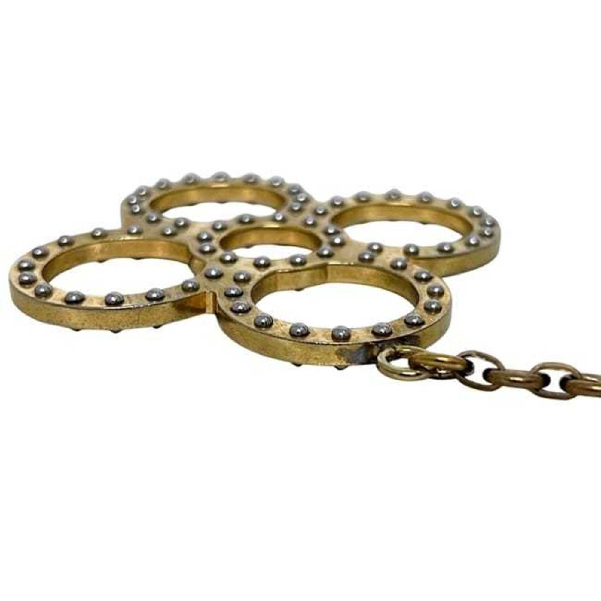 Louis Vuitton Louis Vuitton Bijoux Sac Tapage Bag Charm ec-25051 Gold and Silver M65090 Keychain Metal LOUIS VUITTON LV Monogram Flower Keyring Studs Women's Men's Flowers Size ONE SIZE - 7 Thumbnail