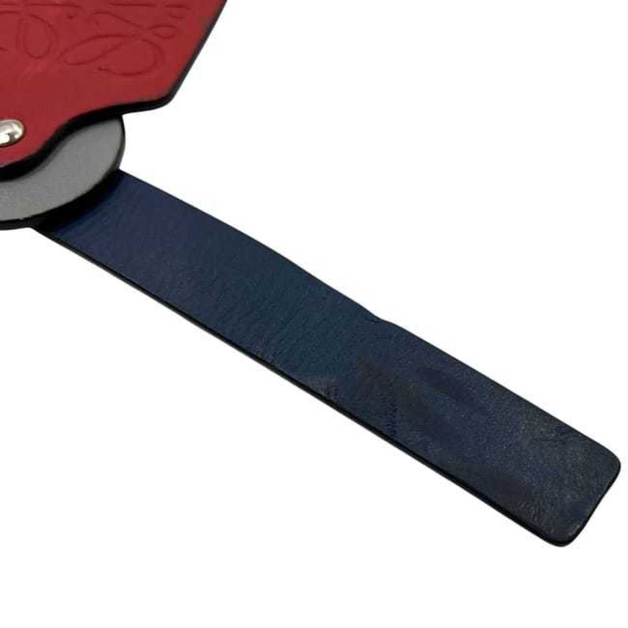 Loewe Loewe Bag Charm ec-24945 Red Navy Anagram Tag Leather Canvas LOEWE Men's Women's Size ONE SIZE - 8 Thumbnail