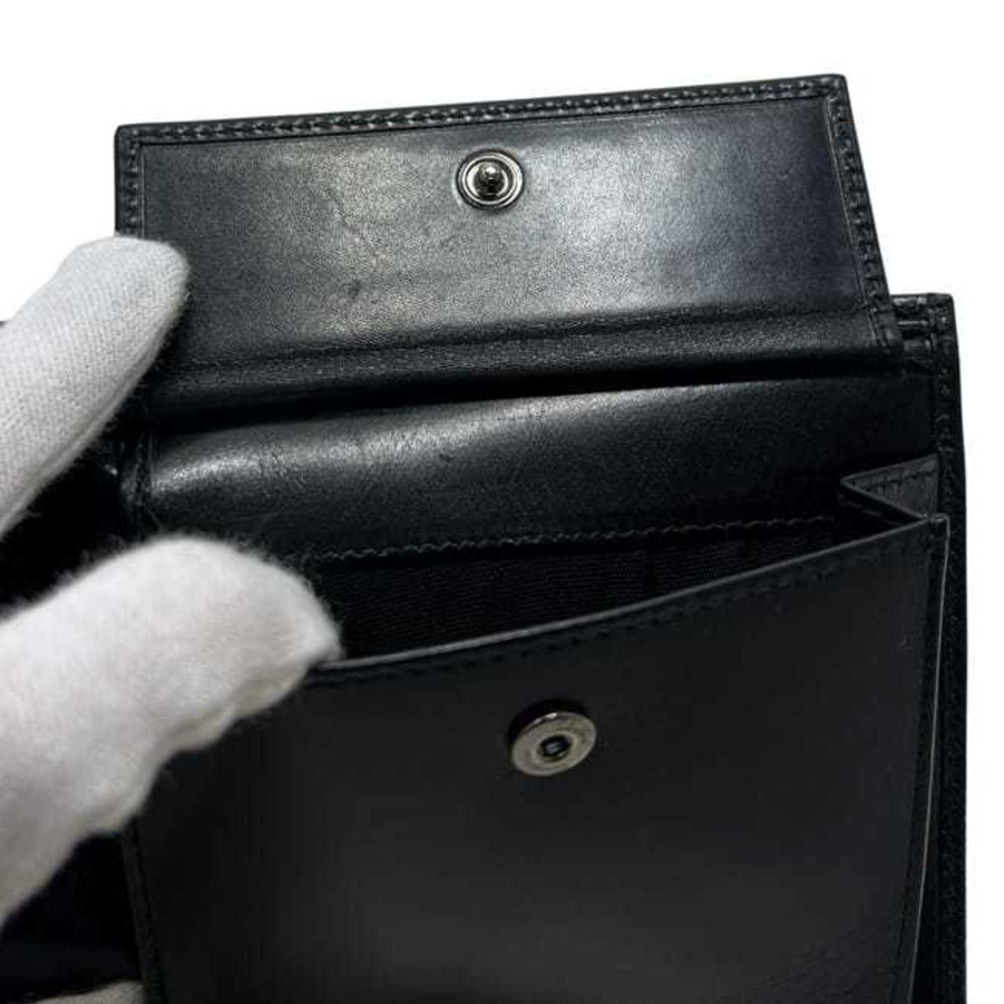 Salvatore Ferragamo Salvatore Ferragamo bifold wallet ec-25055 in black with Gancini KD 66 9296 leather. This is made of coated leather and suitable for both men women. Size ONE SIZE - 8 Thumbnail