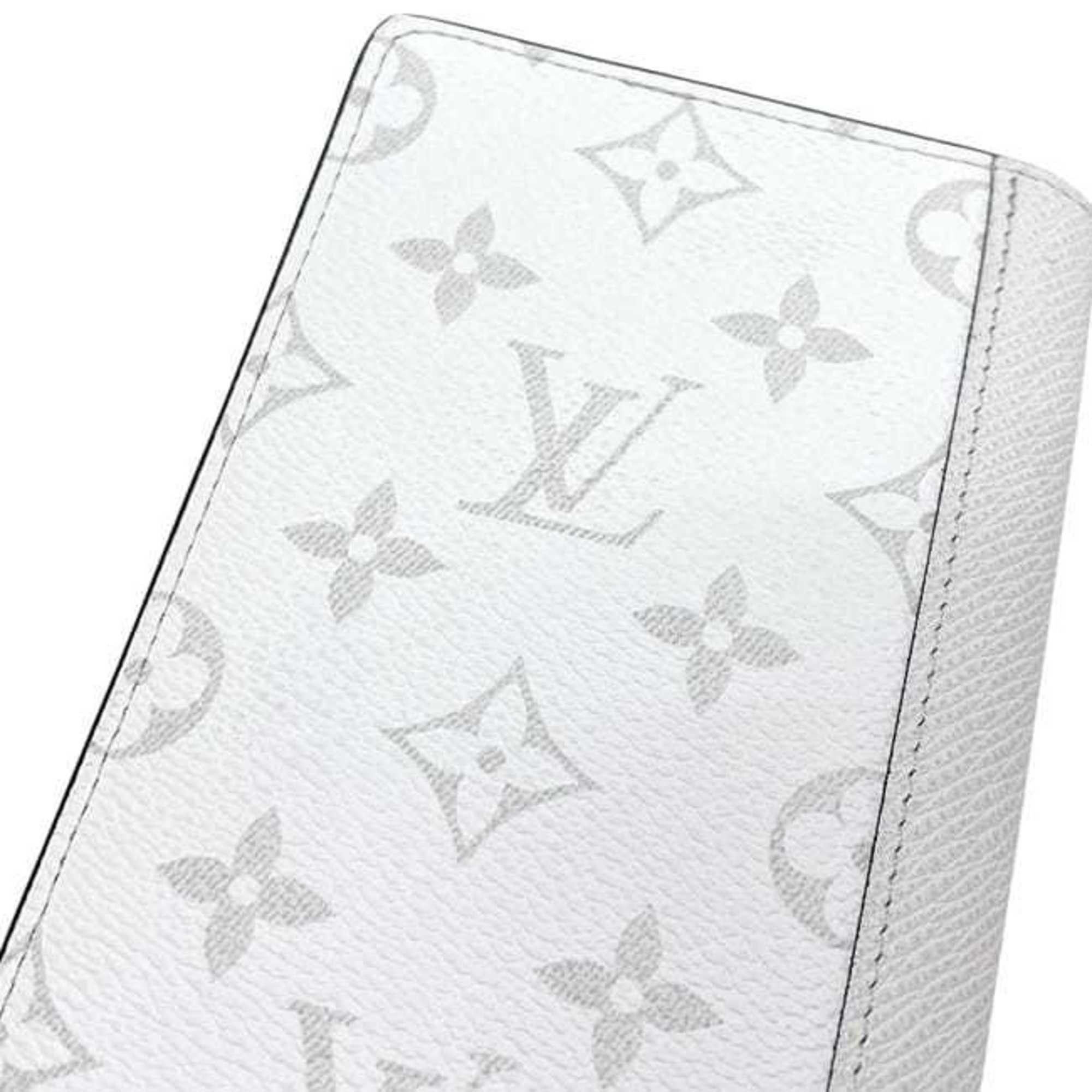 Louis Vuitton Louis Vuitton Bifold Long Wallet, Portefeuille Brazza f-25002, White, Taiga Rama M30298, Monogram Canvas, Leather, IC Tag, LOUIS VUITTON, Long, Men's/Women's Size ONE SIZE - 11 Thumbnail