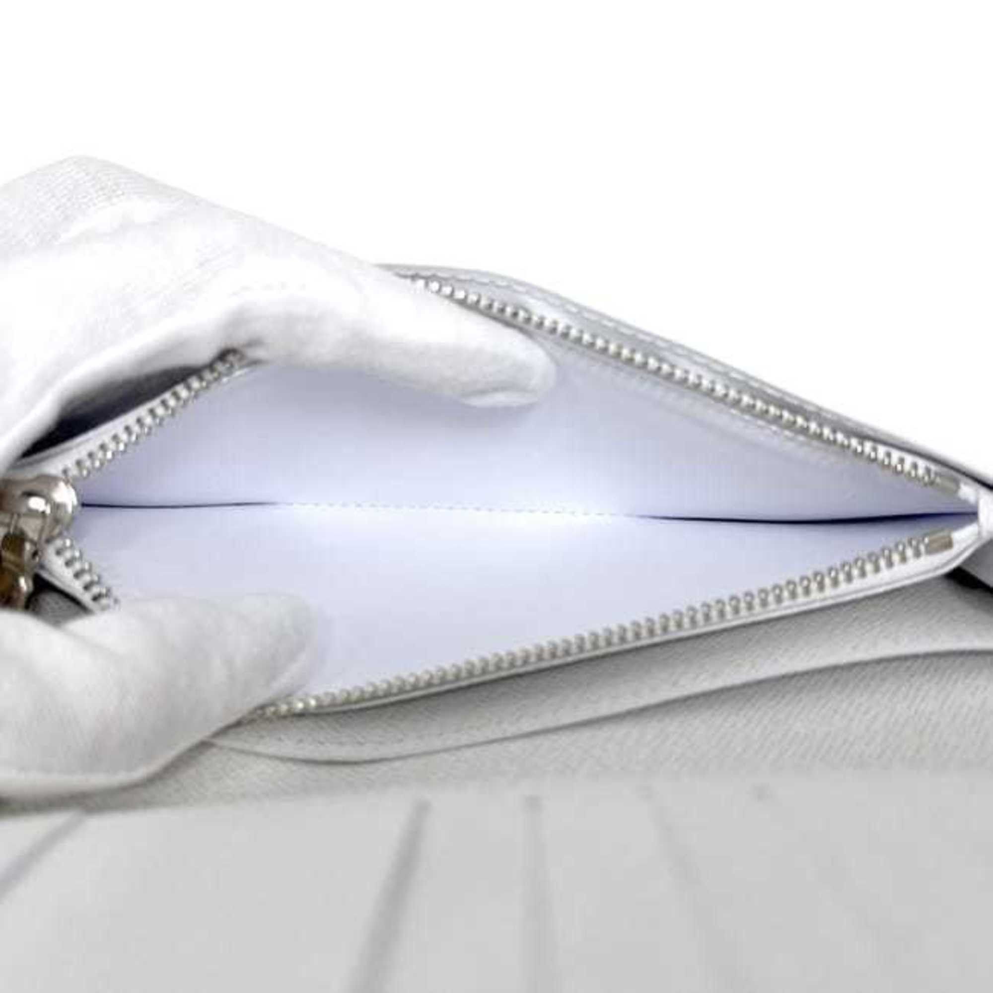 Louis Vuitton Louis Vuitton Bifold Long Wallet, Portefeuille Brazza f-25002, White, Taiga Rama M30298, Monogram Canvas, Leather, IC Tag, LOUIS VUITTON, Long, Men's/Women's Size ONE SIZE - 8 Thumbnail