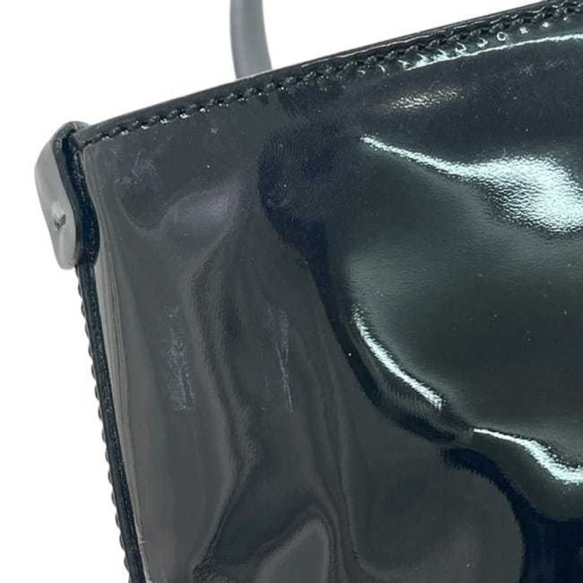 Salvatore Ferragamo Salvatore Ferragamo tote bag ec-24907 black Gancini FJ-21 C847 patent for men and women Size ONE SIZE - 9 Thumbnail