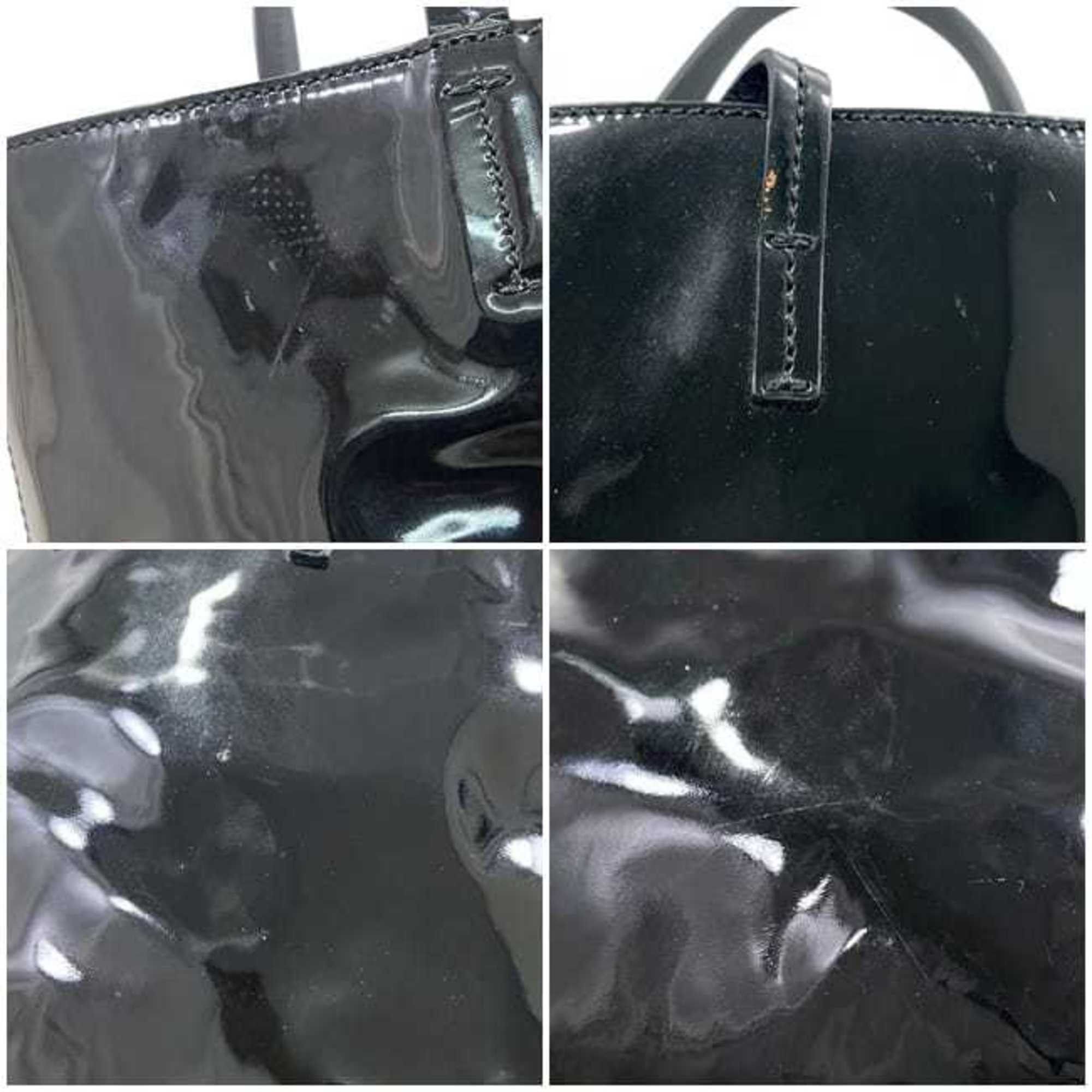 Salvatore Ferragamo Salvatore Ferragamo tote bag ec-24907 black Gancini FJ-21 C847 patent for men and women Size ONE SIZE - 5 Thumbnail
