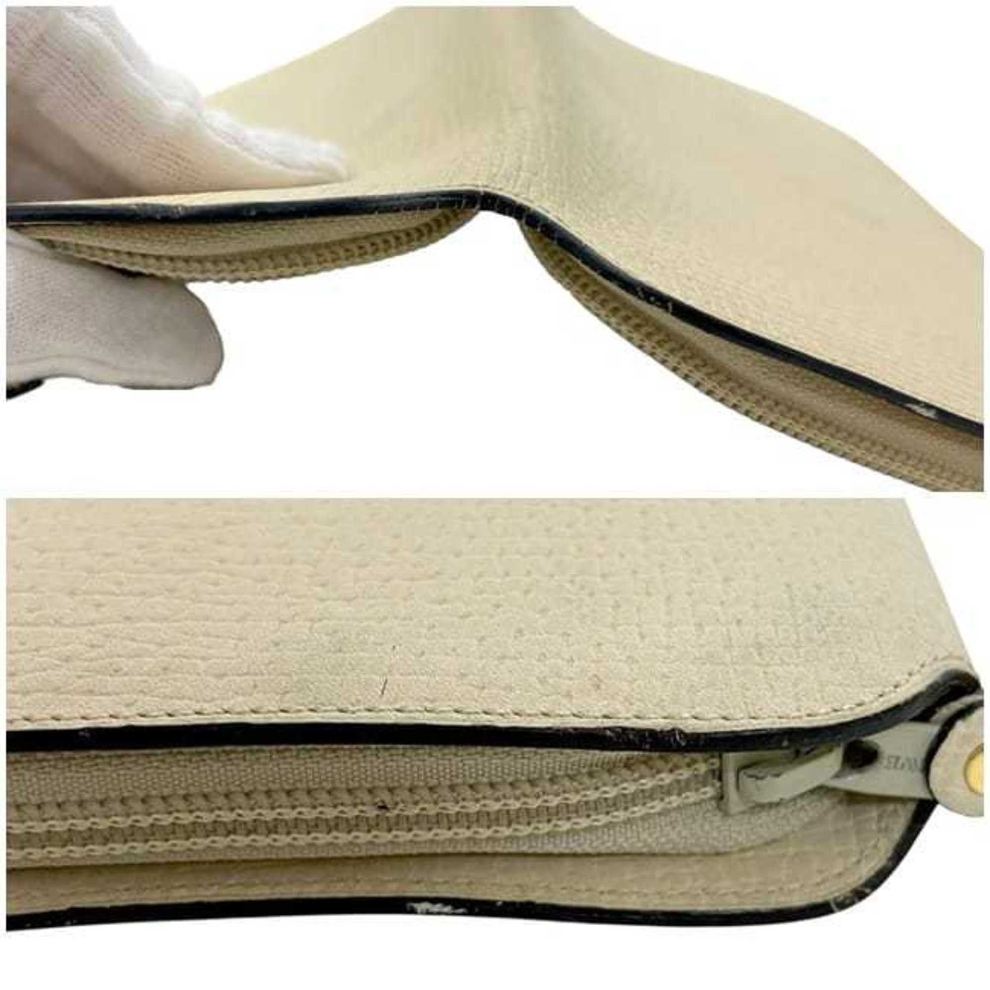 Loewe Loewe Round Organizer ec-24985 Beige Leather Travel Pouch, Pass Case, Card Holder, Wallet for Men and Women Size ONE SIZE - 8 Thumbnail