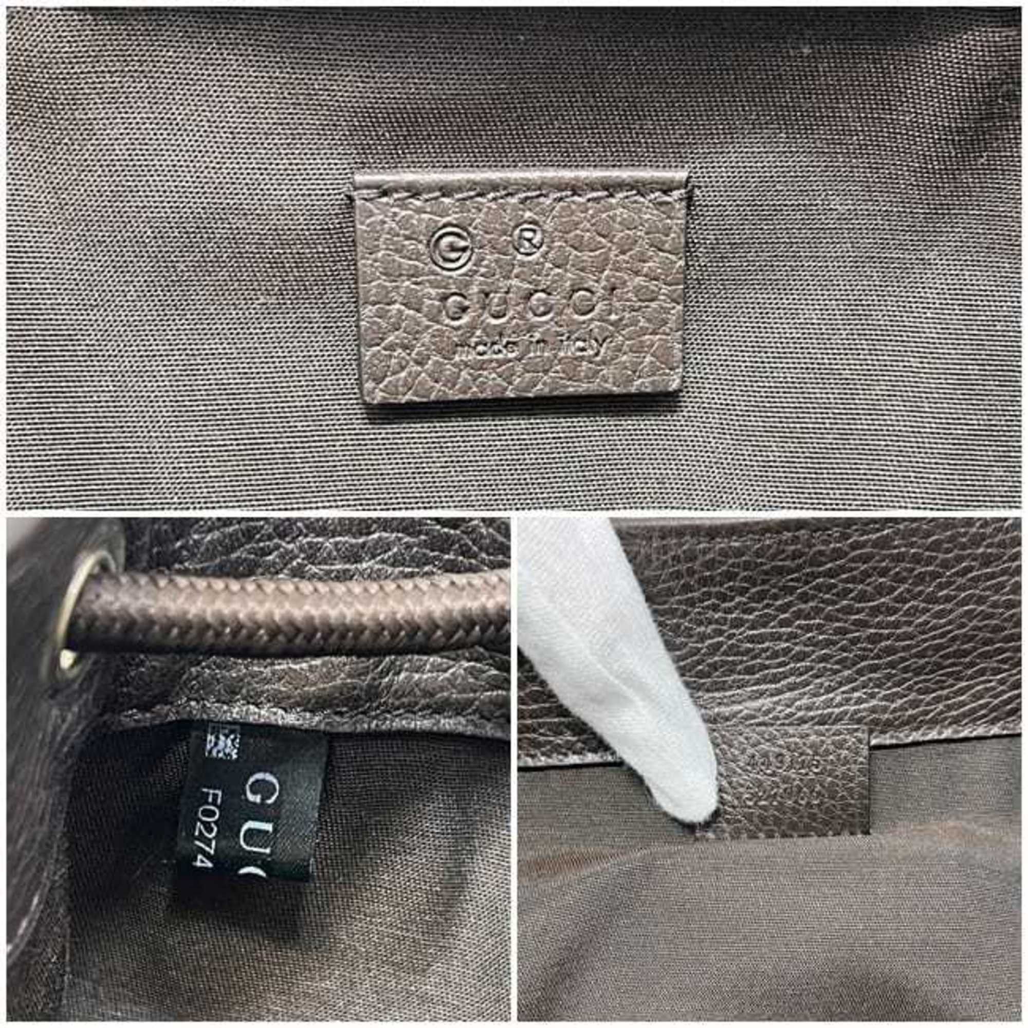 Gucci Gucci Backpack ec-24990 Beige Brown GG Canvas 449175 Leather 527066 GUCCI Rucksack Bag Men's Women's Size ONE SIZE - 11 Thumbnail