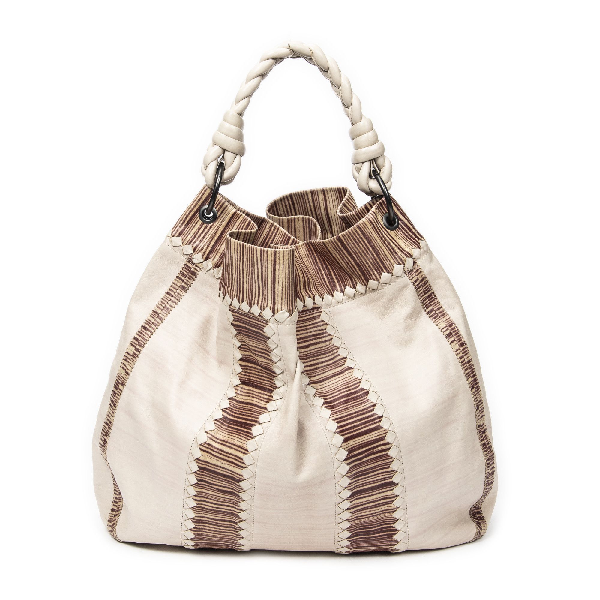 Bottega Veneta Large Braided Handle Hobo Size ONE SIZE - 5 Thumbnail