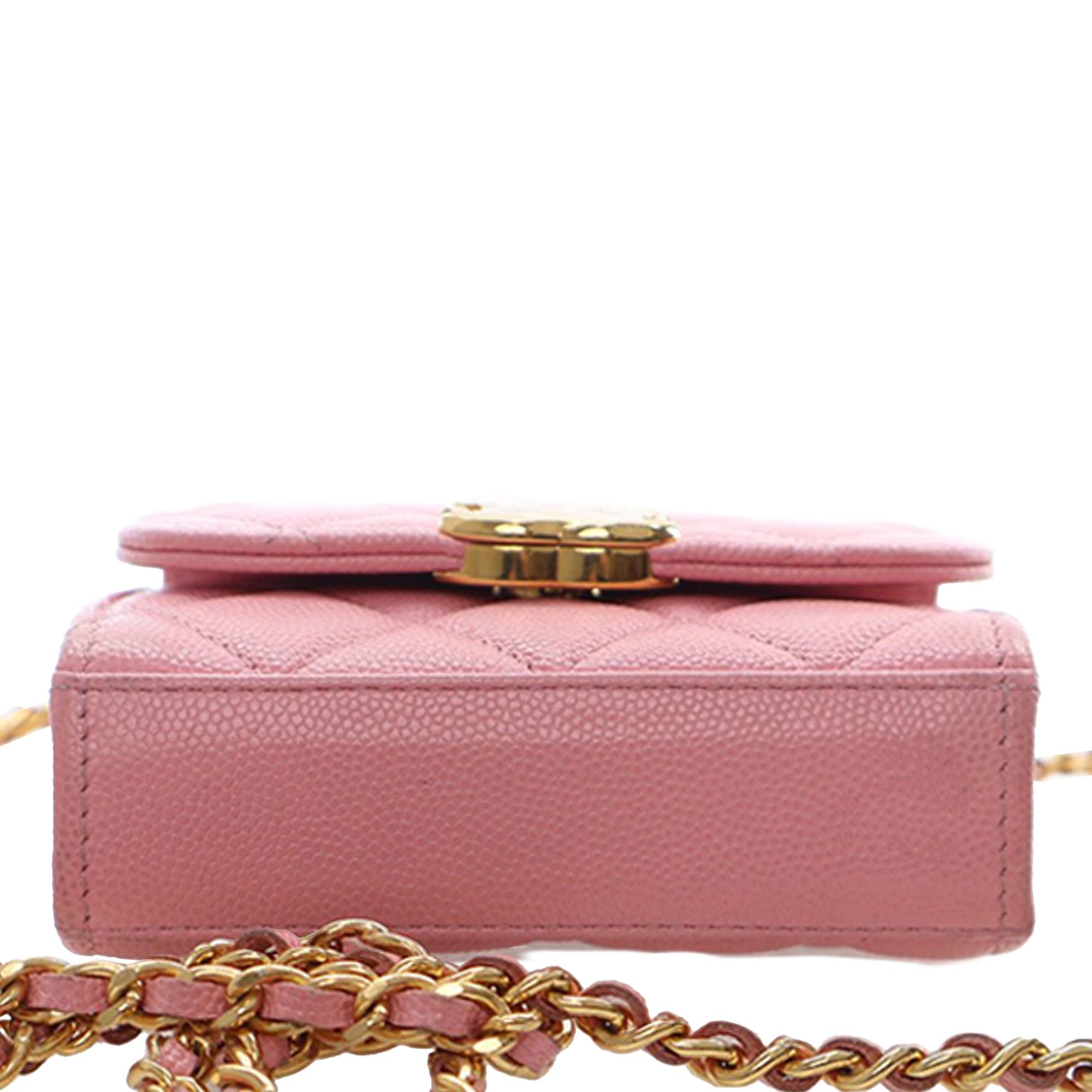 Chanel Chanel Mini CC Quilted Caviar Top Handle Clutch with Chain Size ONE SIZE - 5 Thumbnail