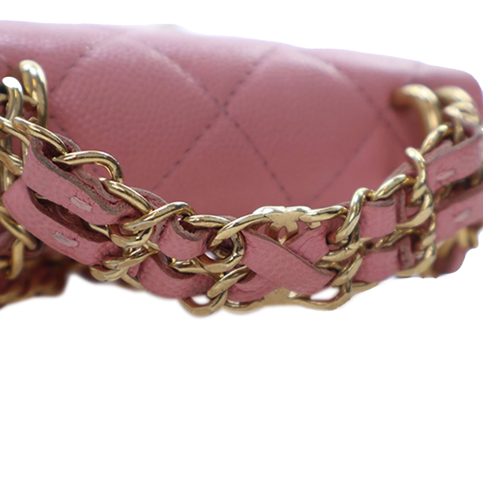 Chanel Chanel Mini CC Quilted Caviar Top Handle Clutch with Chain Size ONE SIZE - 12 Thumbnail