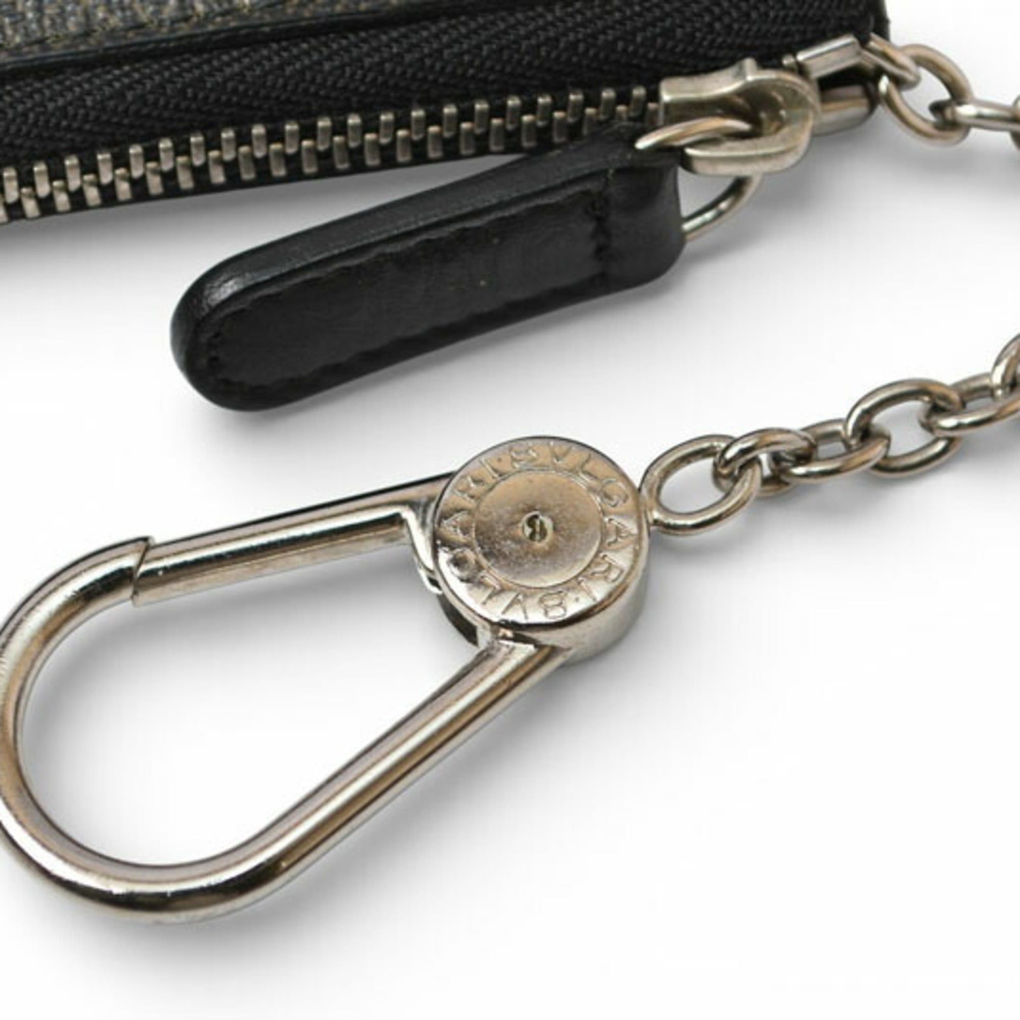 Bvlgari BVLGARI coin case, key holder, pouch, gray Size ONE SIZE - 3 Thumbnail