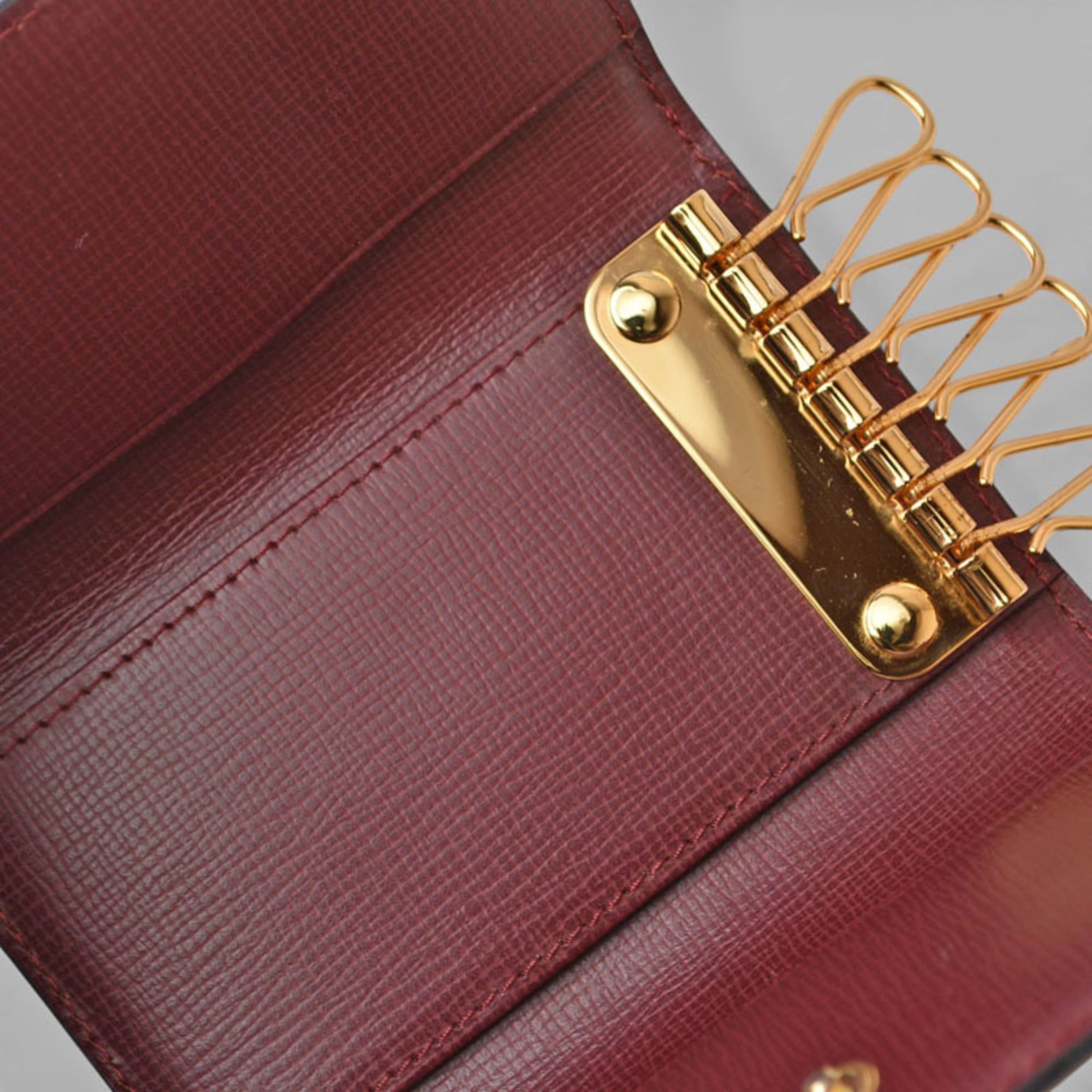 Cartier Cartier Must de 6-ring key case, Bordeaux, 2C, L3000156 Size ONE SIZE - 7 Thumbnail