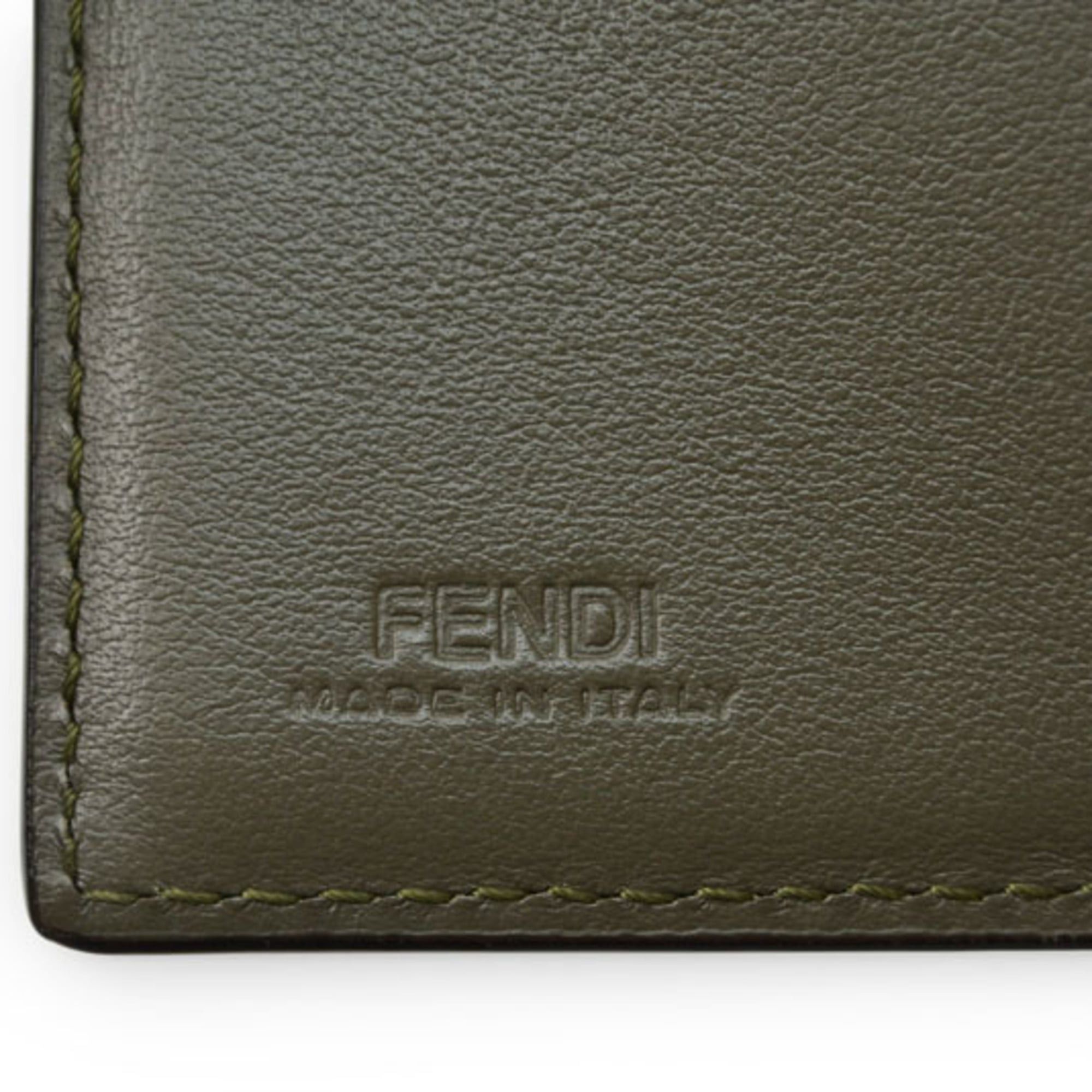 Fendi Fendi Mini Trifold Wallet, F IS FENDI 8M0395 ASPARAGO Khaki Size ONE SIZE - 14 Thumbnail