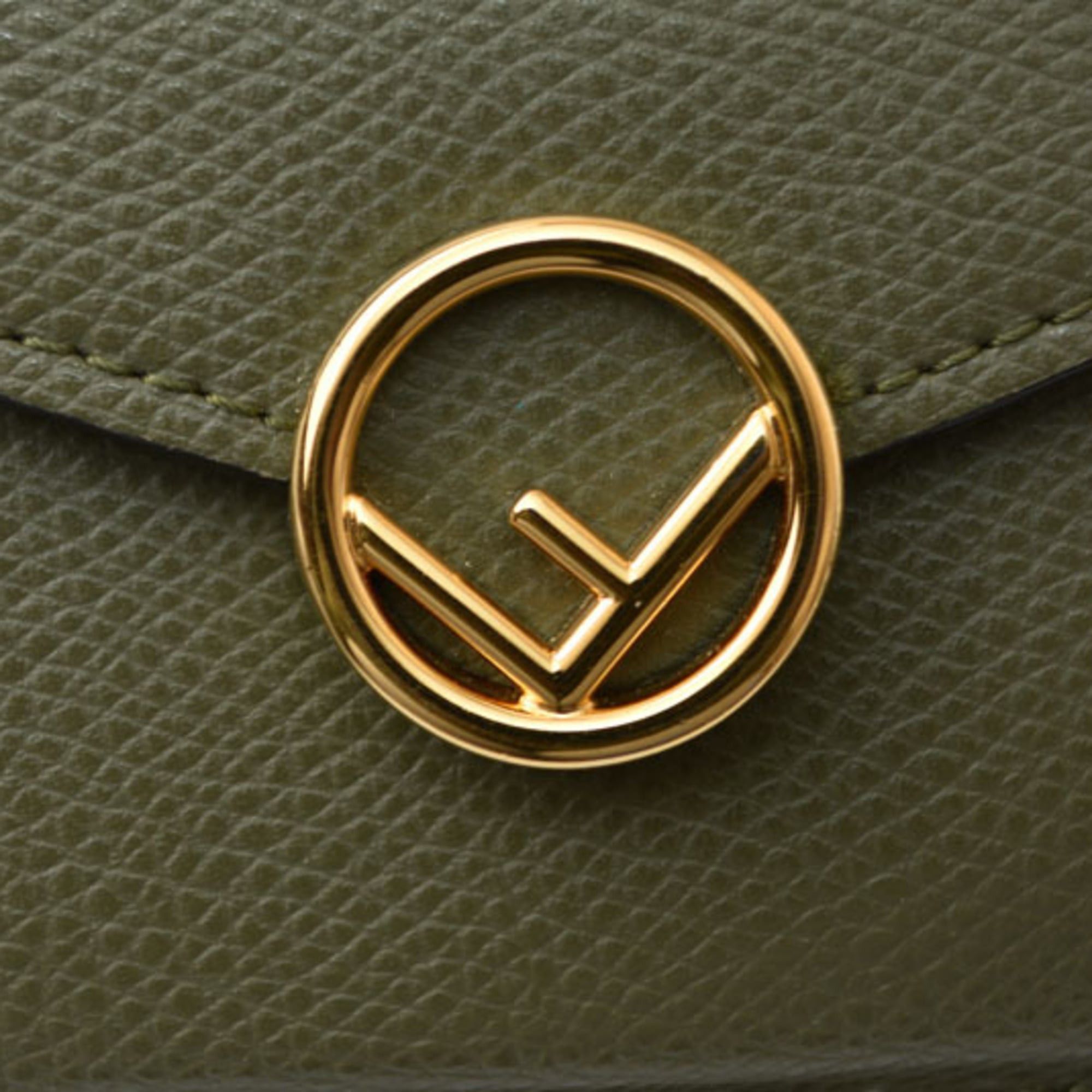 Fendi Fendi Mini Trifold Wallet, F IS FENDI 8M0395 ASPARAGO Khaki Size ONE SIZE - 5 Thumbnail