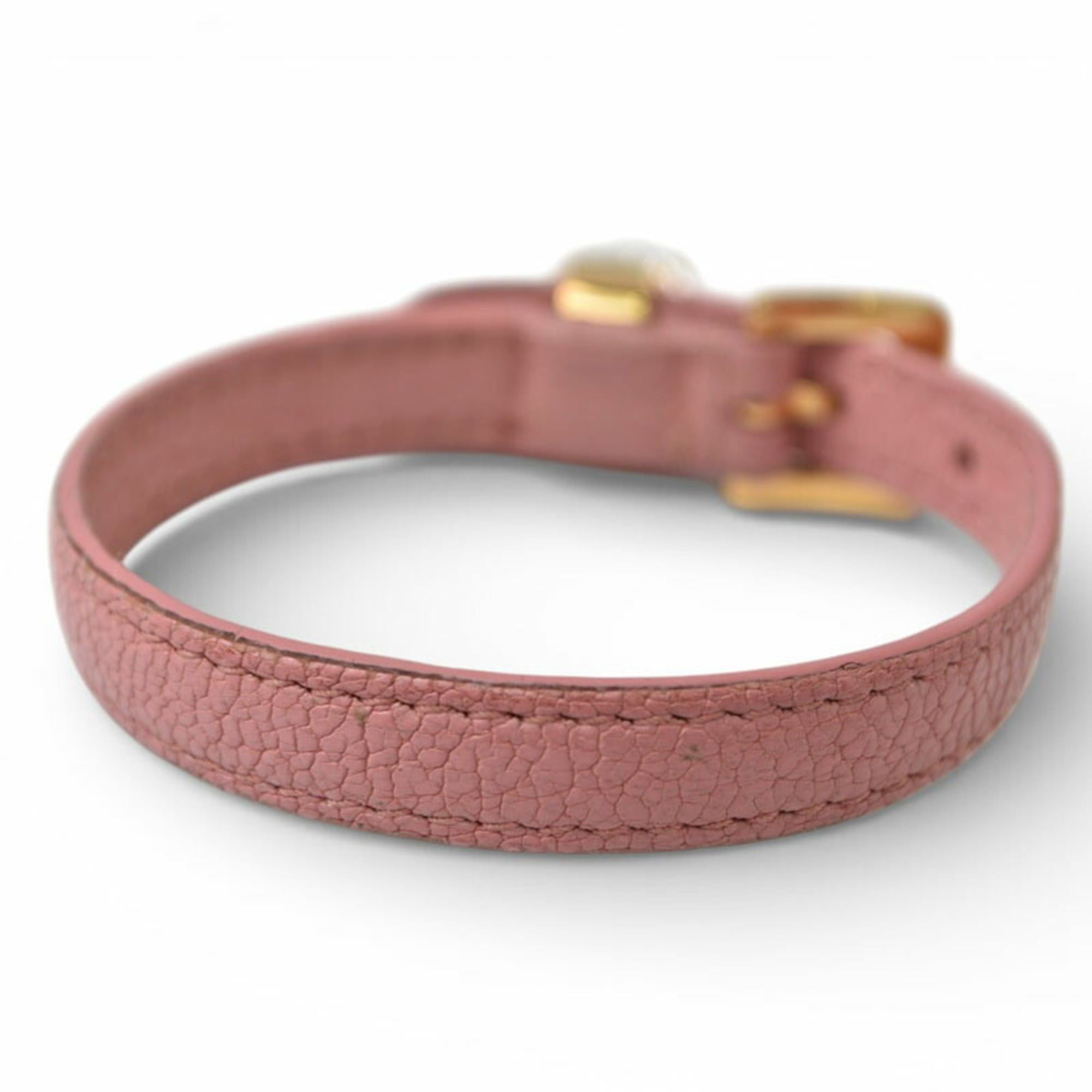Miu Miu Miu Miu Miu Madras bracelet and bangle with heart crystal rhinestones in pink Size ONE SIZE - 9 Thumbnail