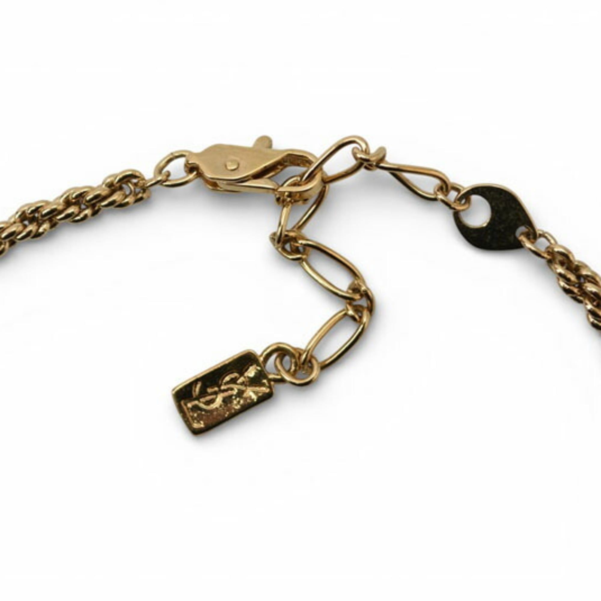 Yves Saint Laurent Yves Saint Laurent Saint Laurent necklace pendant unisex SAINT LAURENT gold plated motif YSL women's Size ONE SIZE - 3 Thumbnail