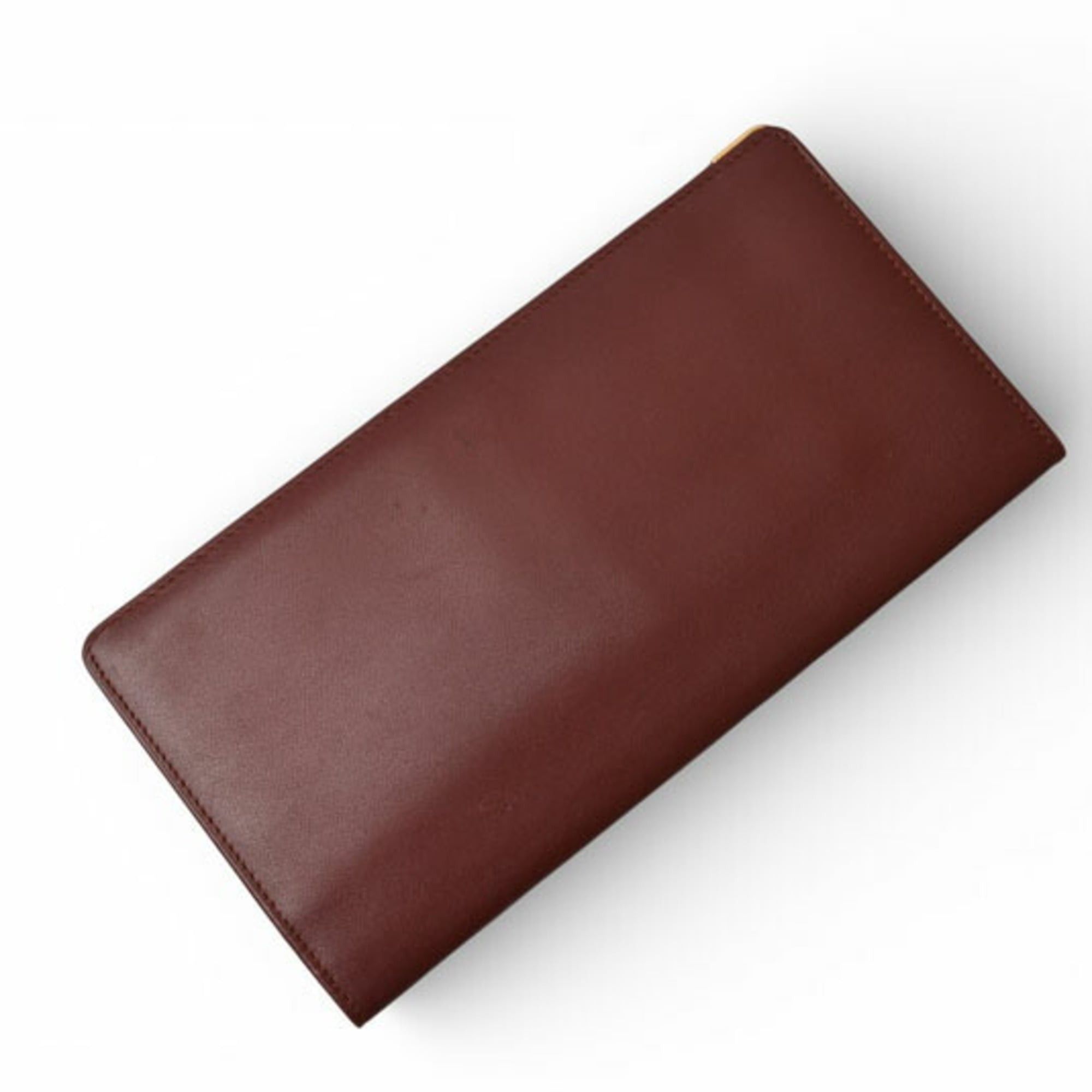 Cartier Cartier Men's Wallet, Long Leather Billfold, Must de Cartier, Bordeaux Size ONE SIZE - 4 Thumbnail