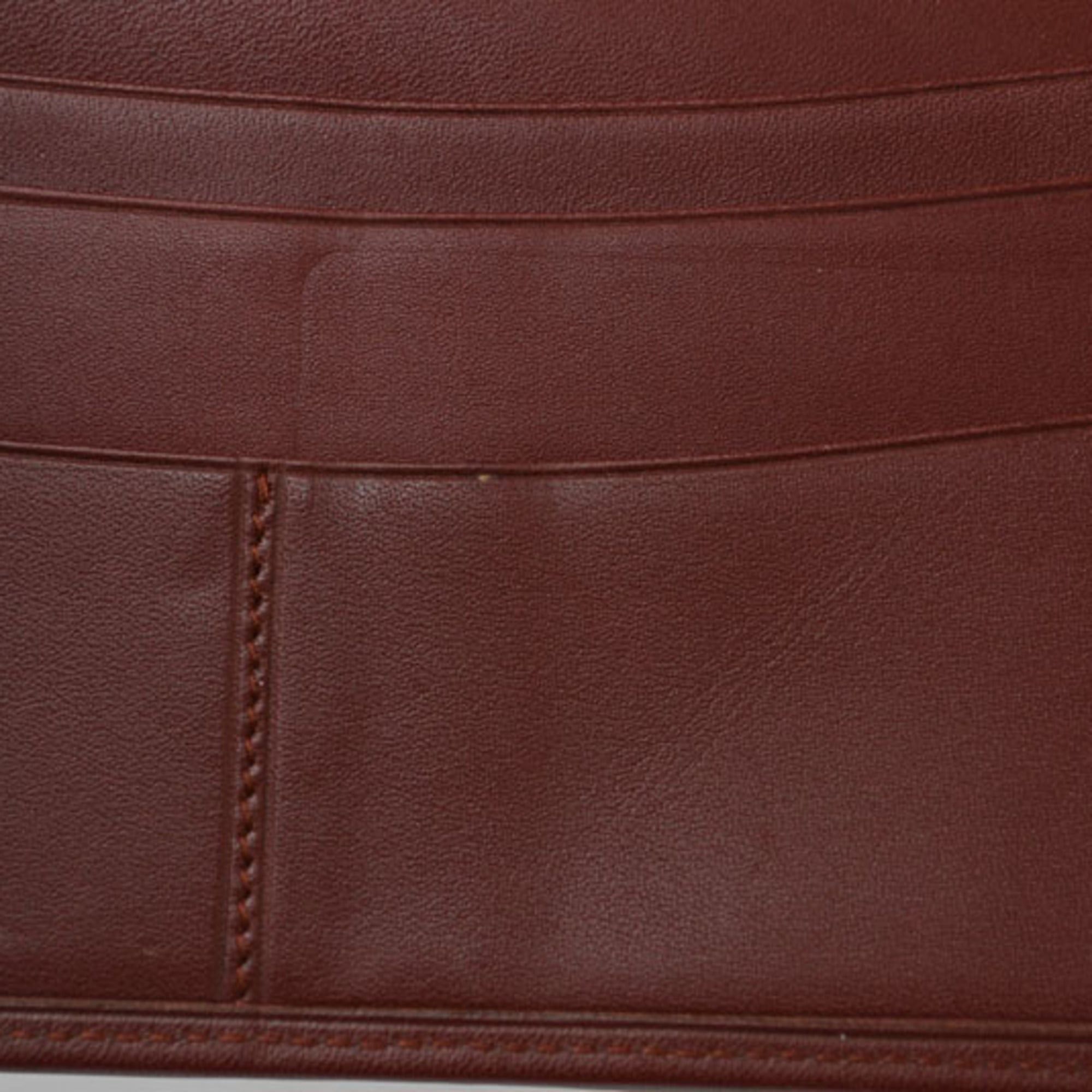 Cartier Cartier Men's Wallet, Long Leather Billfold, Must de Cartier, Bordeaux Size ONE SIZE - 13 Thumbnail