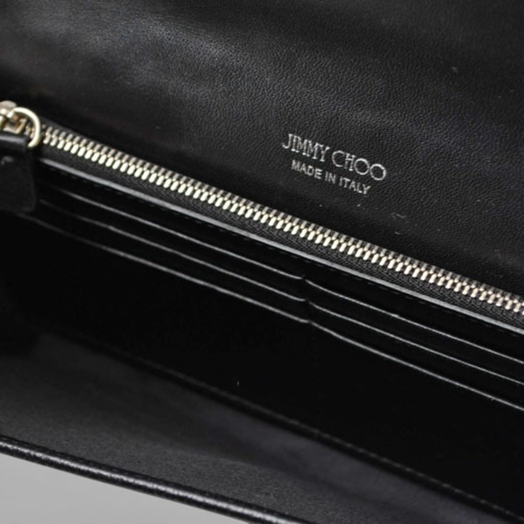 Jimmy Choo Jimmy Choo chain wallet, long shoulder bag, JIMMY CHOO star studs, rhinestones, black Size ONE SIZE - 7 Thumbnail
