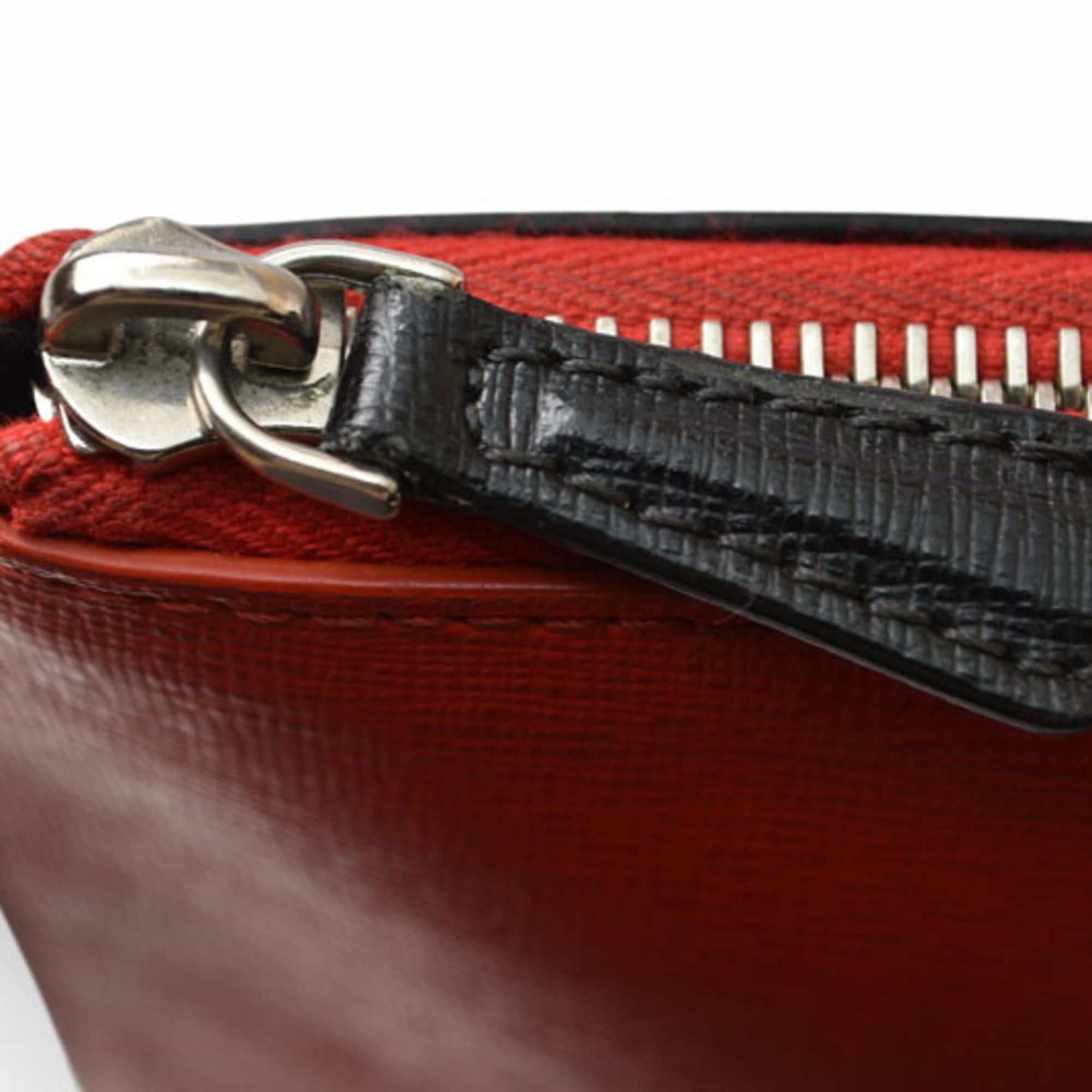 Fendi Fendi Clutch Bag/Second Bag FENDI BUGS Bugs Eye Monster Flat Pouch 7N0078 5WF Red/Black Size ONE SIZE - 4 Thumbnail