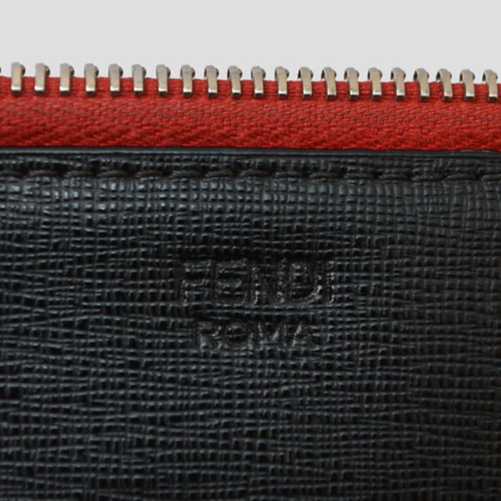 Fendi Fendi Clutch Bag/Second Bag FENDI BUGS Bugs Eye Monster Flat Pouch 7N0078 5WF Red/Black Size ONE SIZE - 9 Thumbnail