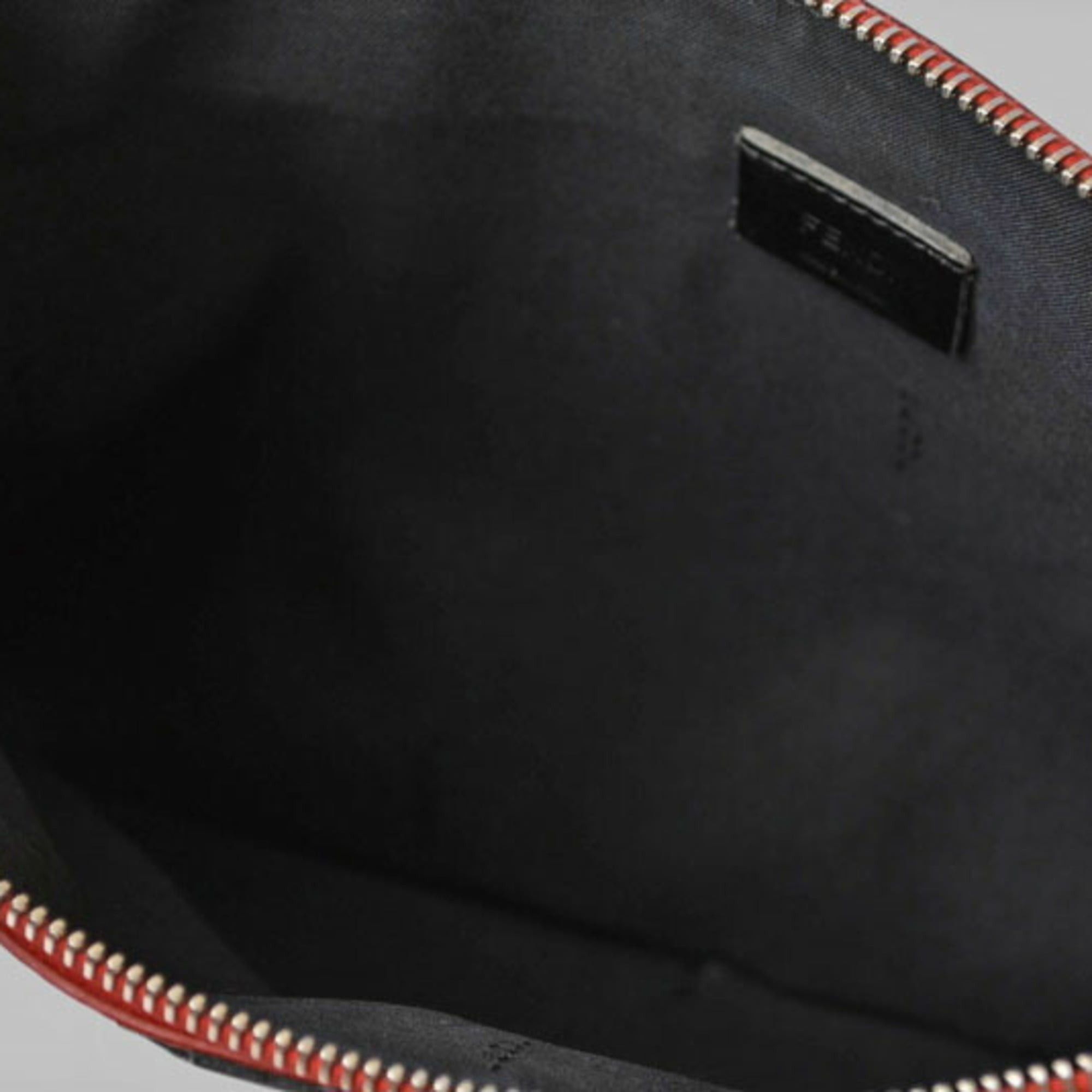 Fendi Fendi Clutch Bag/Second Bag FENDI BUGS Bugs Eye Monster Flat Pouch 7N0078 5WF Red/Black Size ONE SIZE - 7 Thumbnail