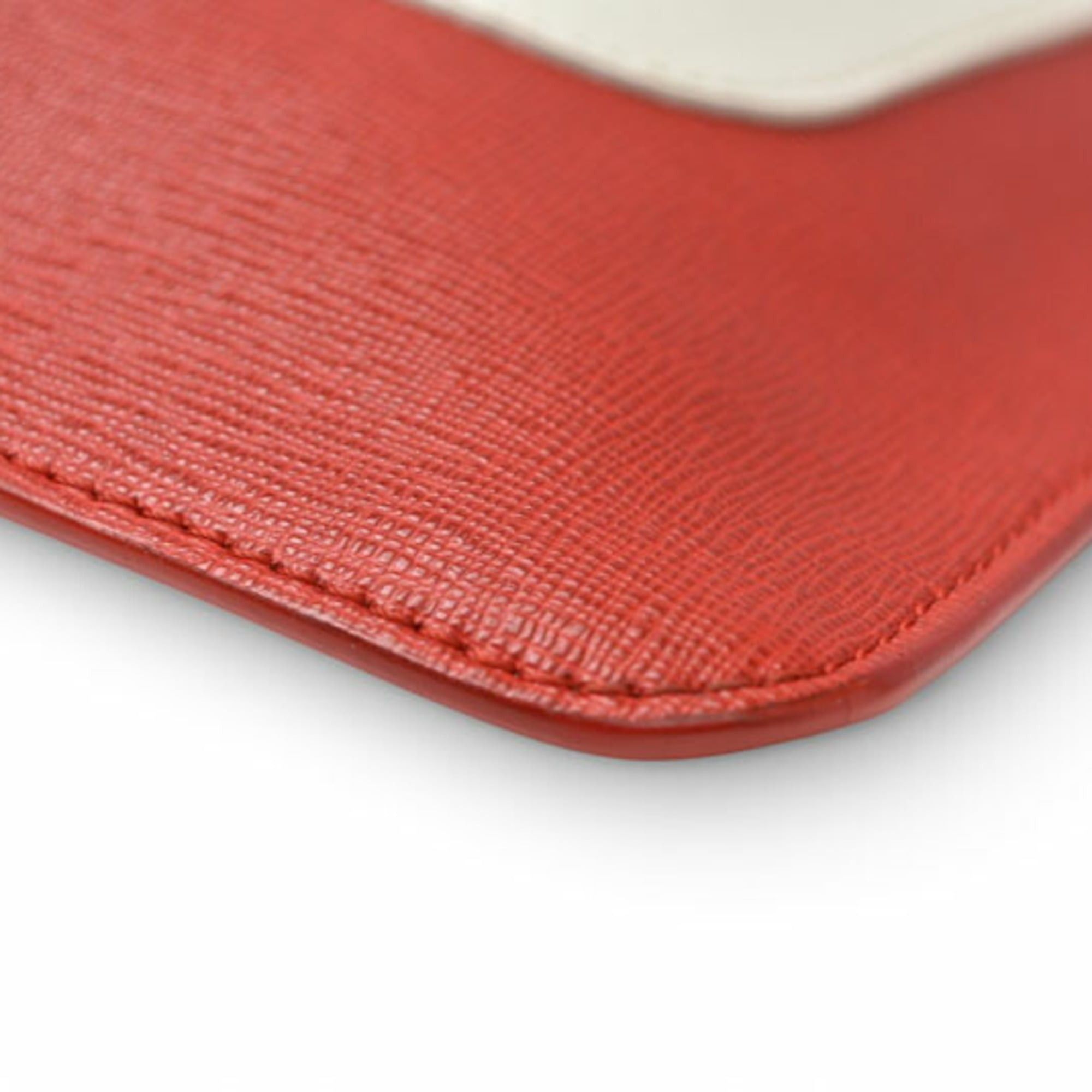 Fendi Fendi Clutch Bag/Second Bag FENDI BUGS Bugs Eye Monster Flat Pouch 7N0078 5WF Red/Black Size ONE SIZE - 6 Thumbnail