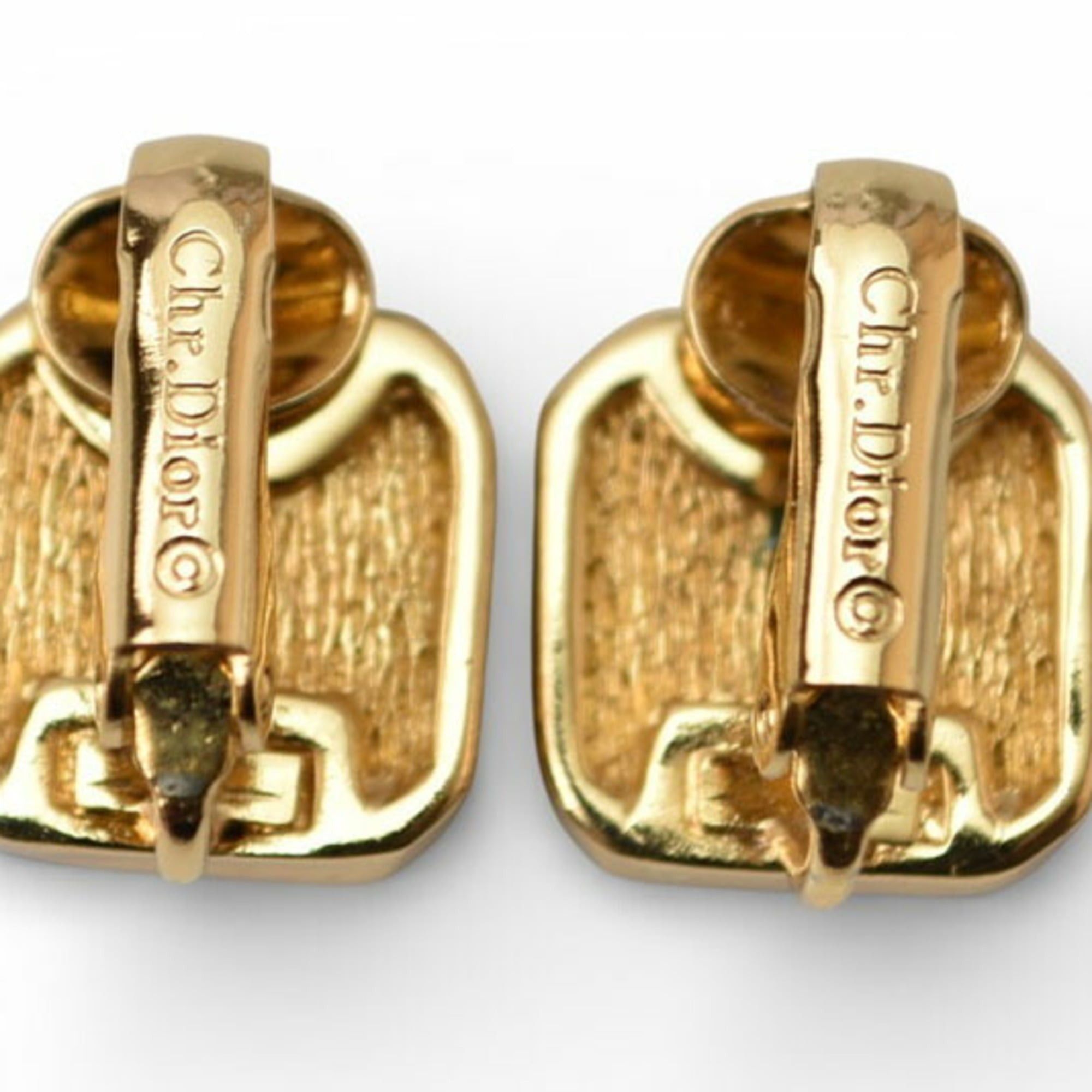 Dior Christian Dior earrings in green and gold with rhinestones Size ONE SIZE - 5 Thumbnail
