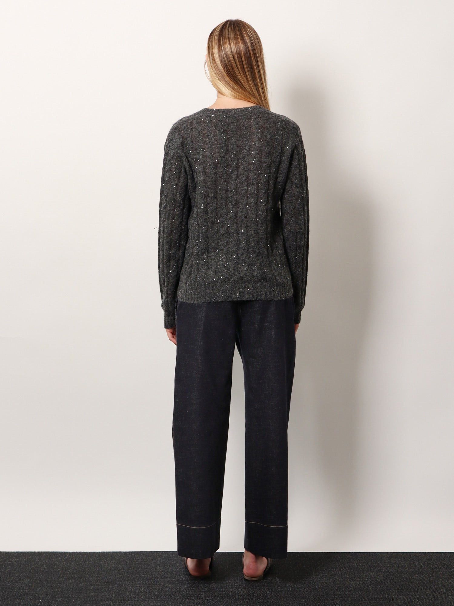 Brunello Cucinelli Wool blend sweater with all-over sequins L - USA Tariffs Included Size L / US 10 / IT 46 - 4 Thumbnail
