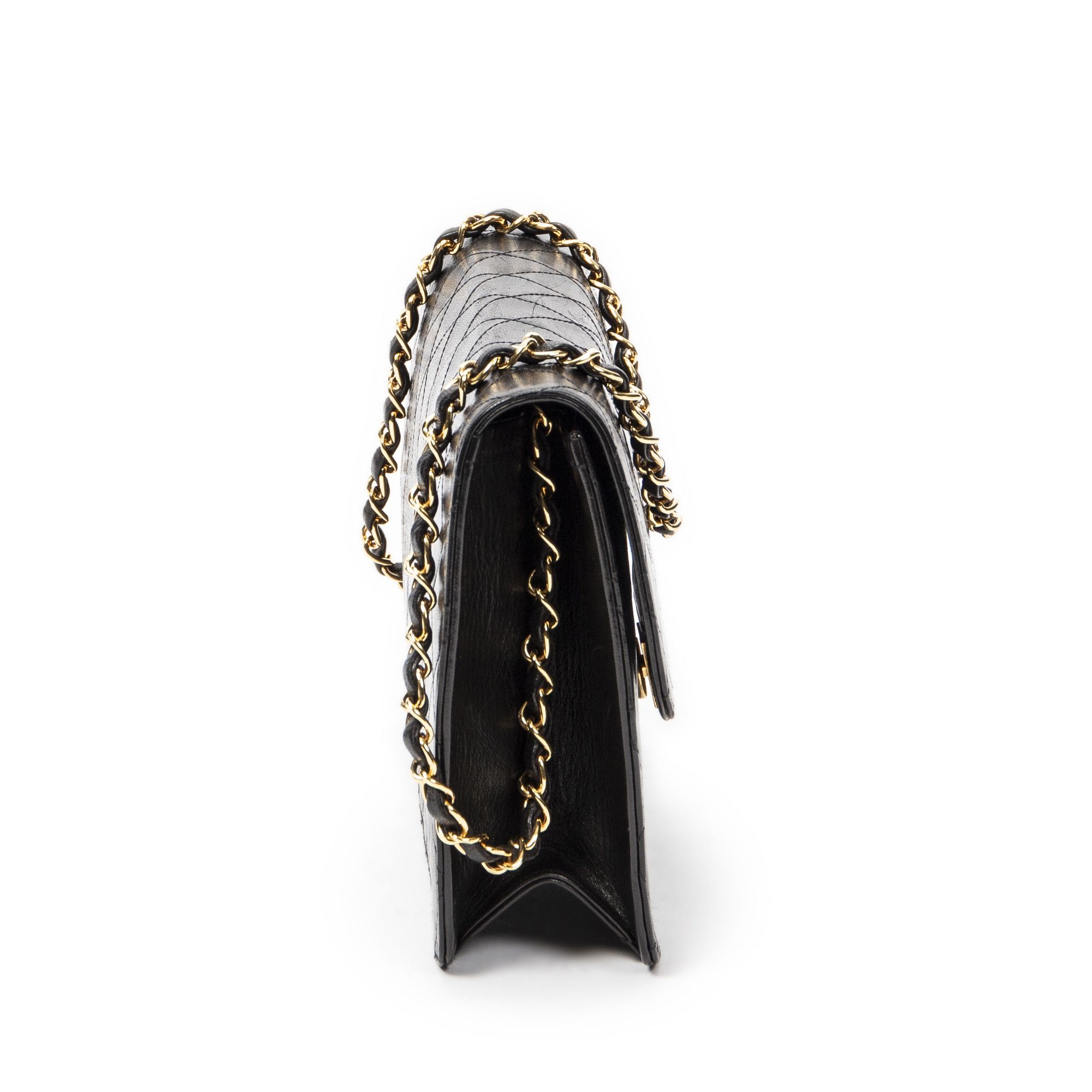 Chanel Vintage Push Lock Straight Flap Size ONE SIZE - 4 Thumbnail