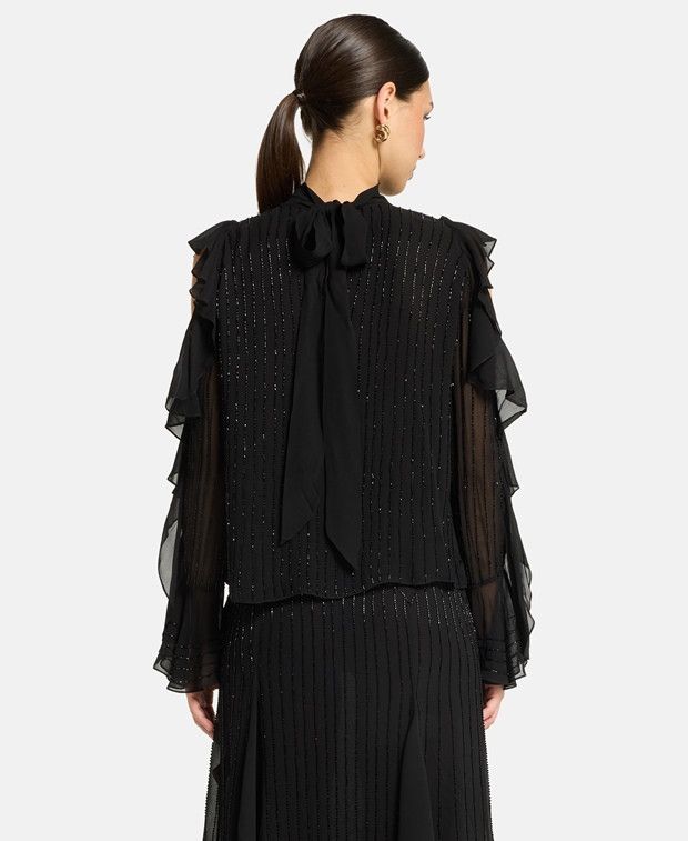 Temperley London Elegant shirt blouse Size XS / US 0-2 / IT 36-38 - 2 Thumbnail