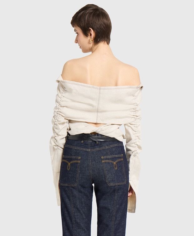 Jacquemus Linen-blend blouse Size XXS / US 00 / IT 34 - 2 Thumbnail