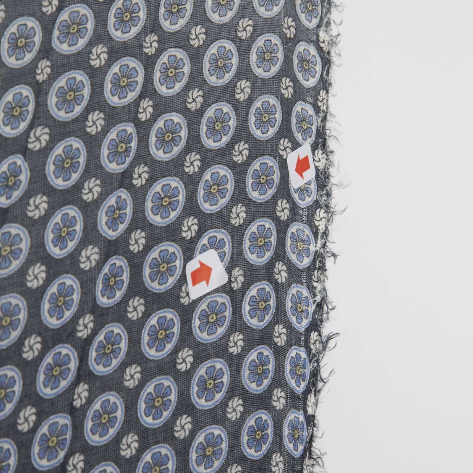 Stella McCartney Navy & White Ombré Floral Scarf Size ONE SIZE - 6 Thumbnail