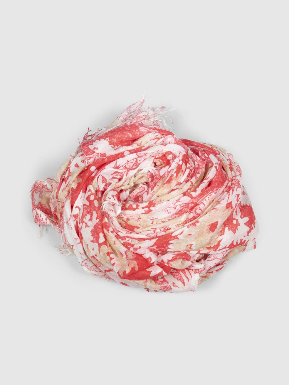 Stella McCartney Fringed Floral Print Scarf Size ONE SIZE - 2 Thumbnail