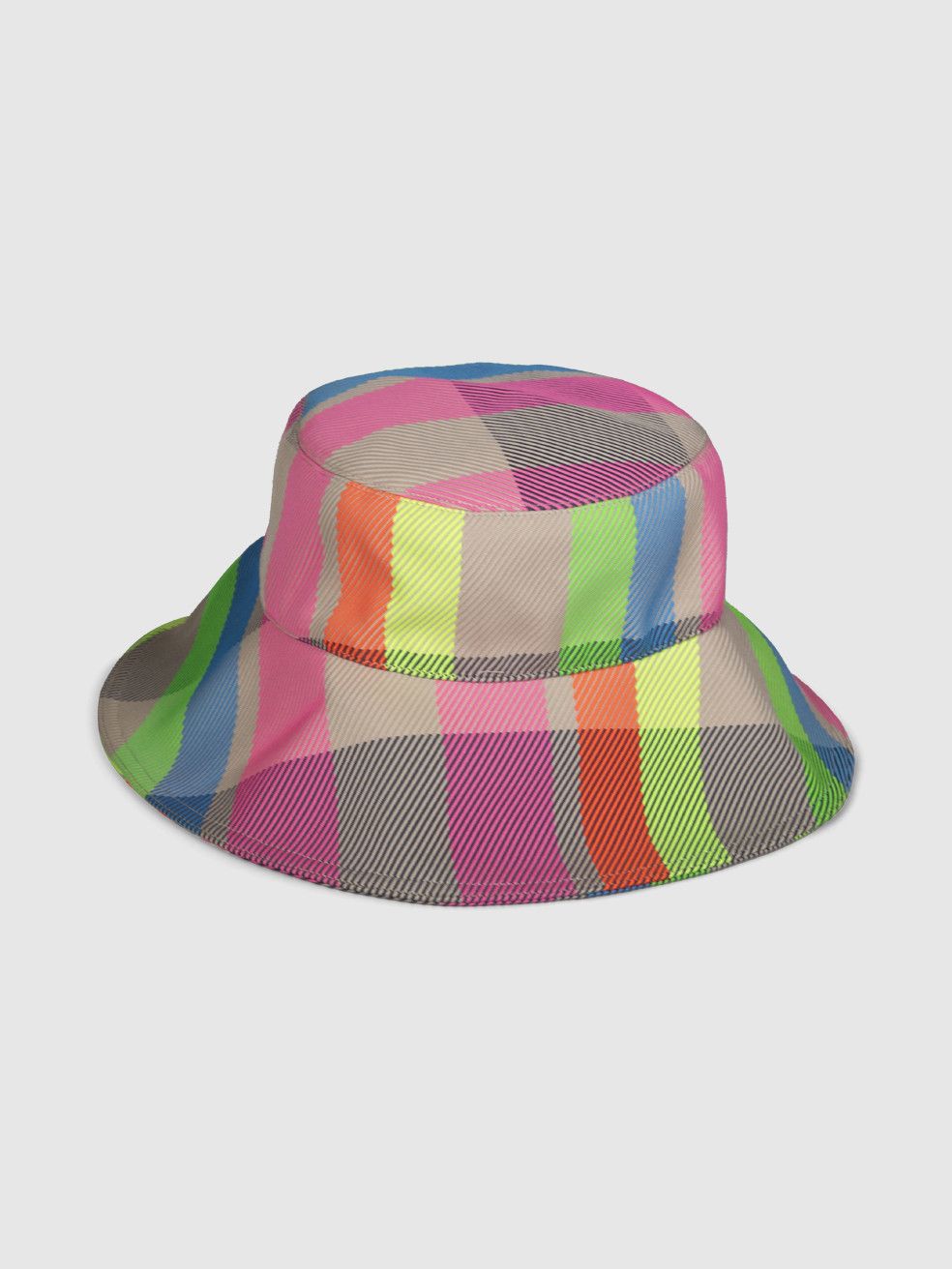 Mira Mikati Tartan Pattern Bucket Hat Size ONE SIZE - 2 Thumbnail
