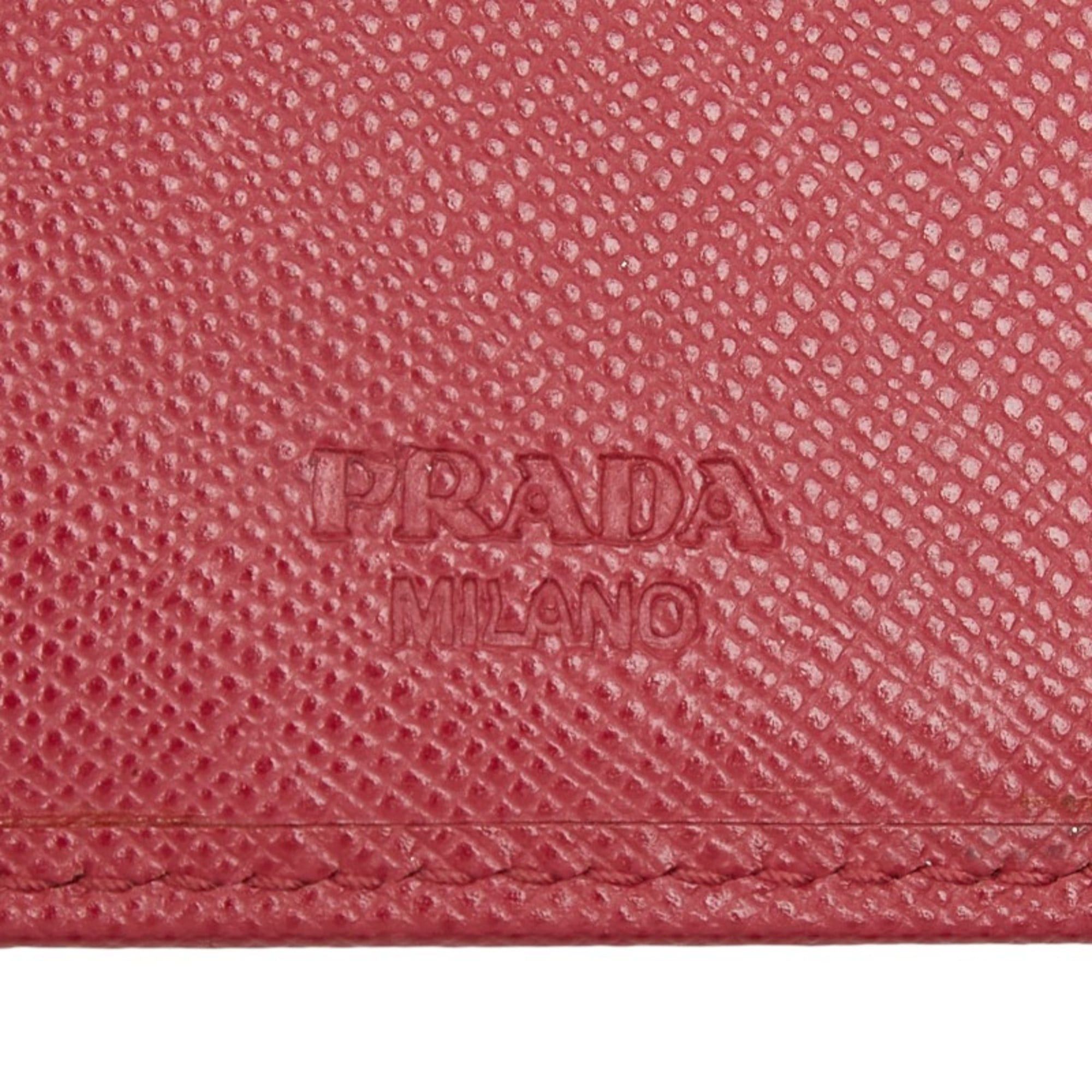 Prada Prada 6-Row Ribbon Key Case 1M0222 Black Saffiano Leather Women's PRADA Size ONE SIZE - 9 Thumbnail