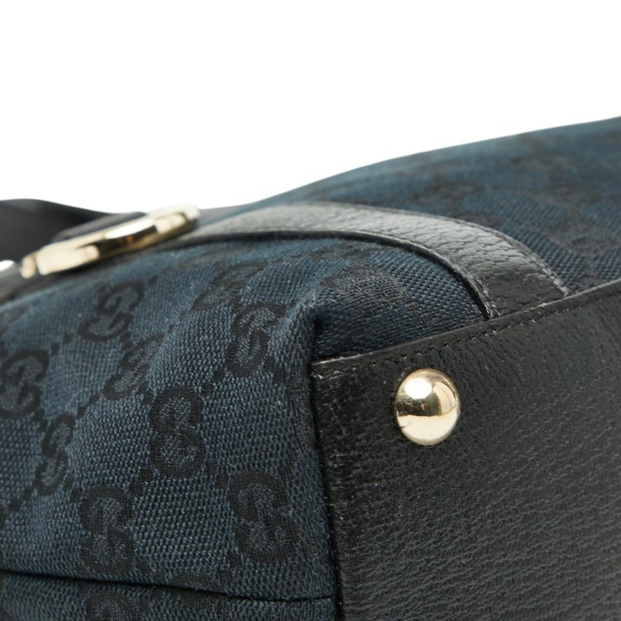 Gucci Gucci GG Canvas Abbey Handbag 141471 Black Leather Women's GUCCI Size ONE SIZE - 5 Thumbnail