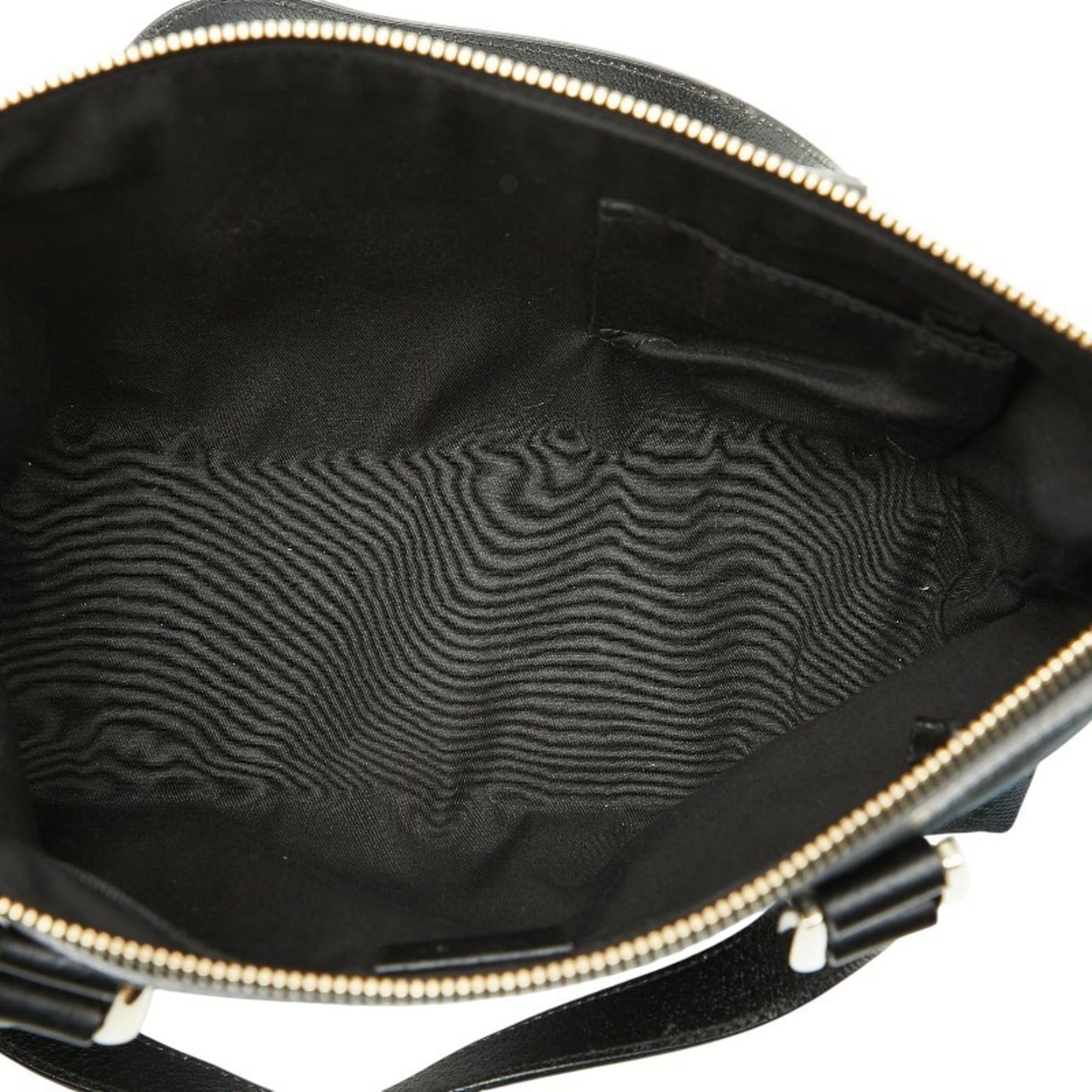 Gucci Gucci GG Canvas Abbey Handbag 141471 Black Leather Women's GUCCI Size ONE SIZE - 9 Thumbnail