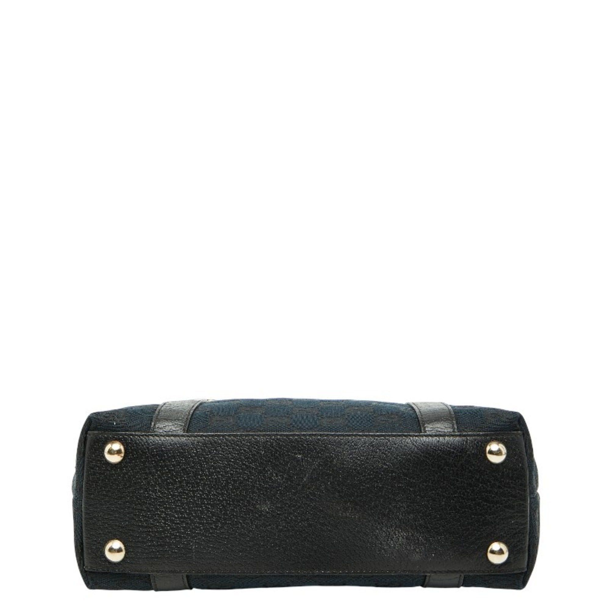 Gucci Gucci GG Canvas Abbey Handbag 141471 Black Leather Women's GUCCI Size ONE SIZE - 3 Thumbnail