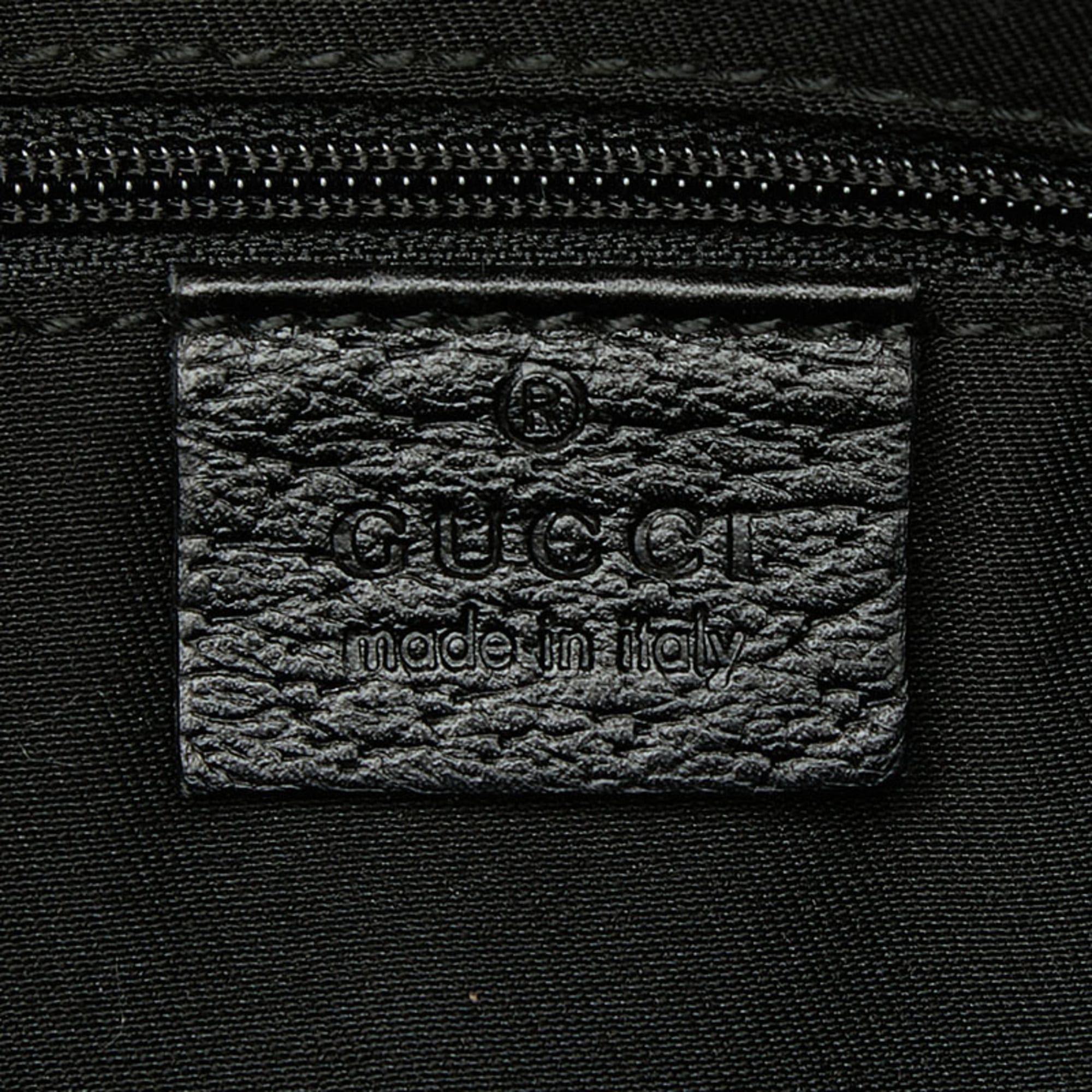 Gucci Gucci GG Canvas Abbey Handbag 141471 Black Leather Women's GUCCI Size ONE SIZE - 10 Thumbnail