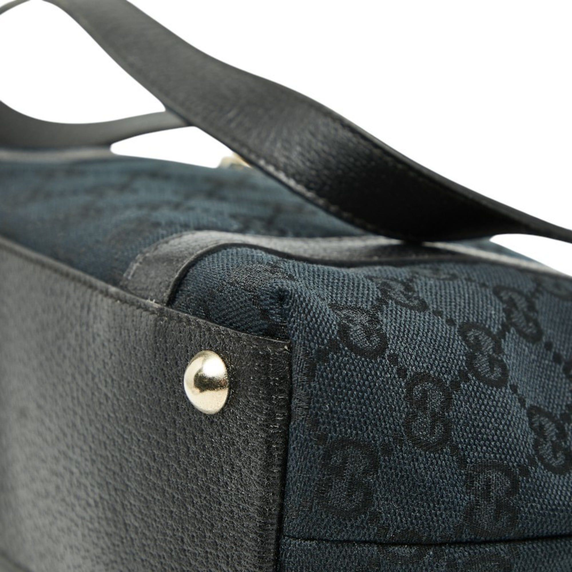 Gucci Gucci GG Canvas Abbey Handbag 141471 Black Leather Women's GUCCI Size ONE SIZE - 6 Thumbnail