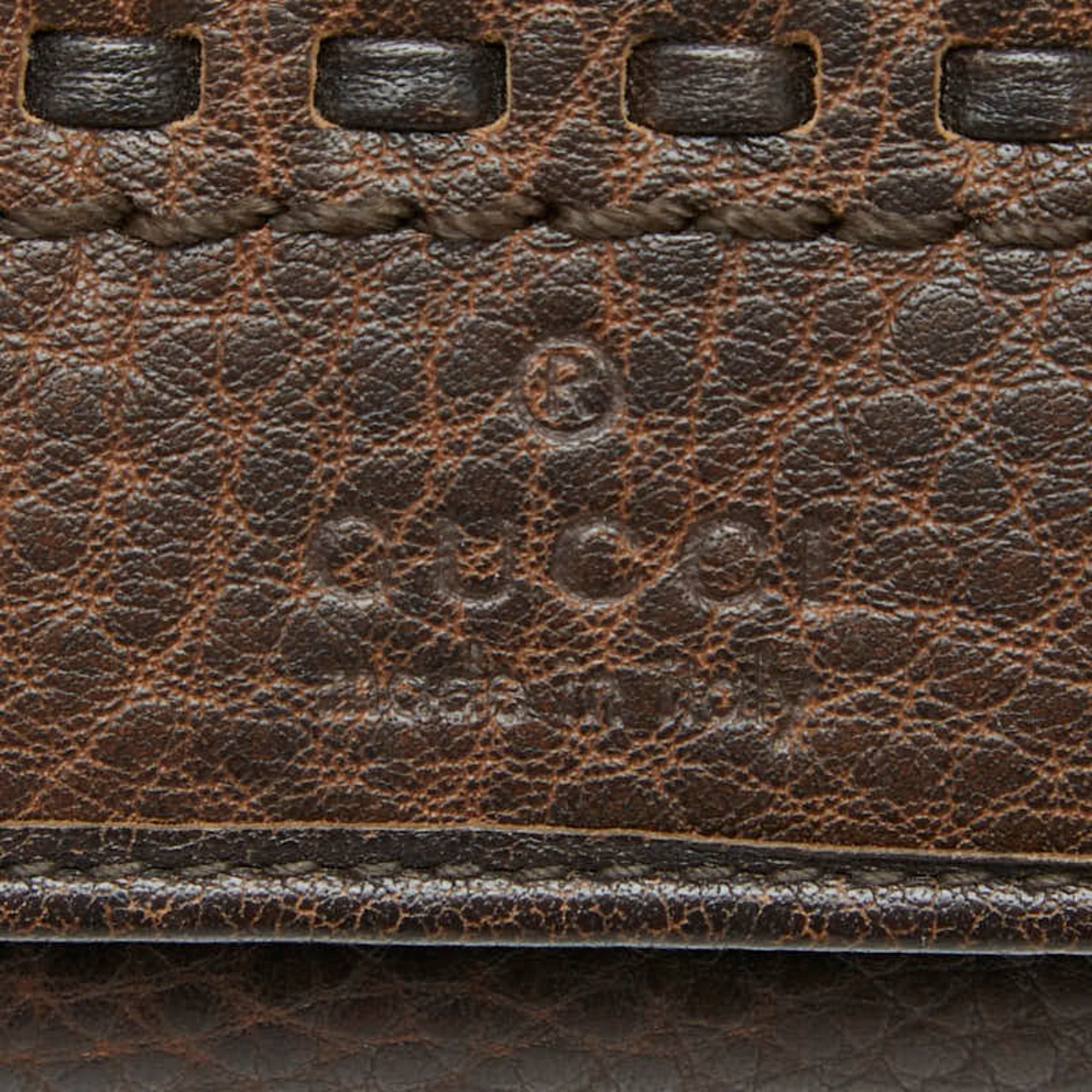Gucci Gucci long wallet 338608 brown leather women's GUCCI Size ONE SIZE - 7 Thumbnail